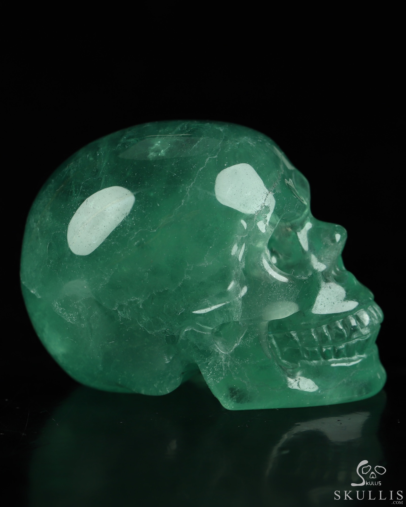 2.1" Fluorite Hand Carved Crystal Skull, Realistic, Crystal Healing 2.1" Fluorite Hand Carved Crystal Skull, Realistic, Crystal Healing