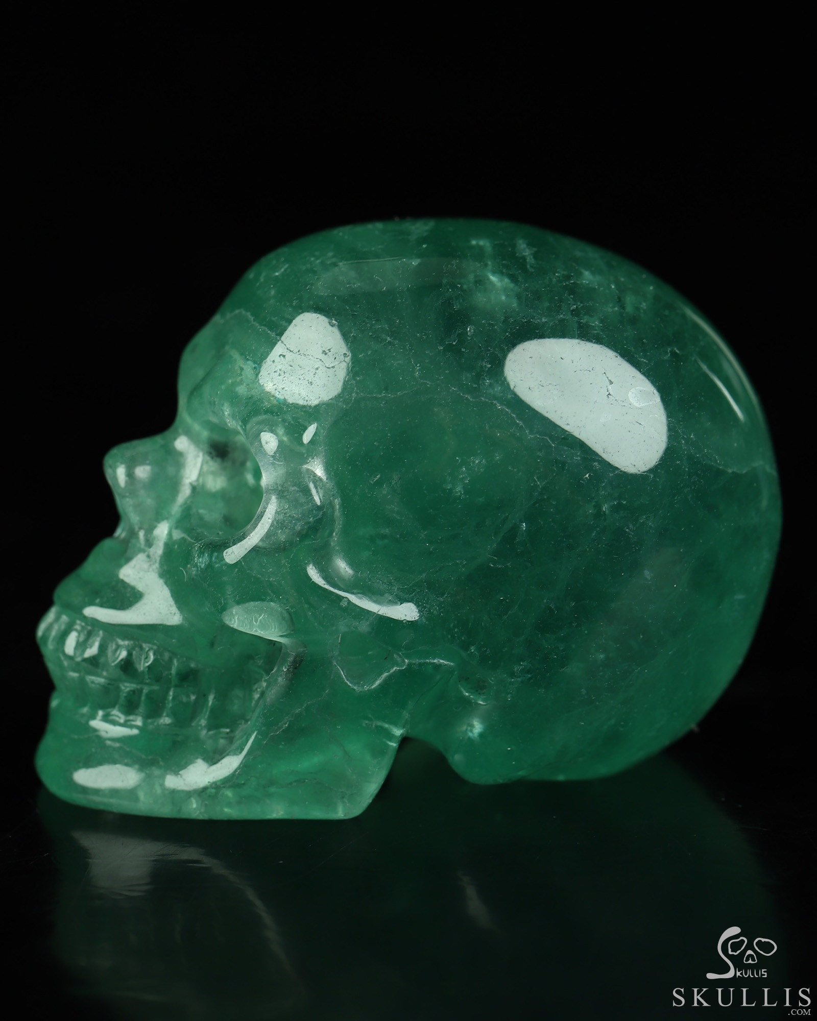 2.1" Fluorite Hand Carved Crystal Skull, Realistic, Crystal Healing 2.1" Fluorite Hand Carved Crystal Skull, Realistic, Crystal Healing