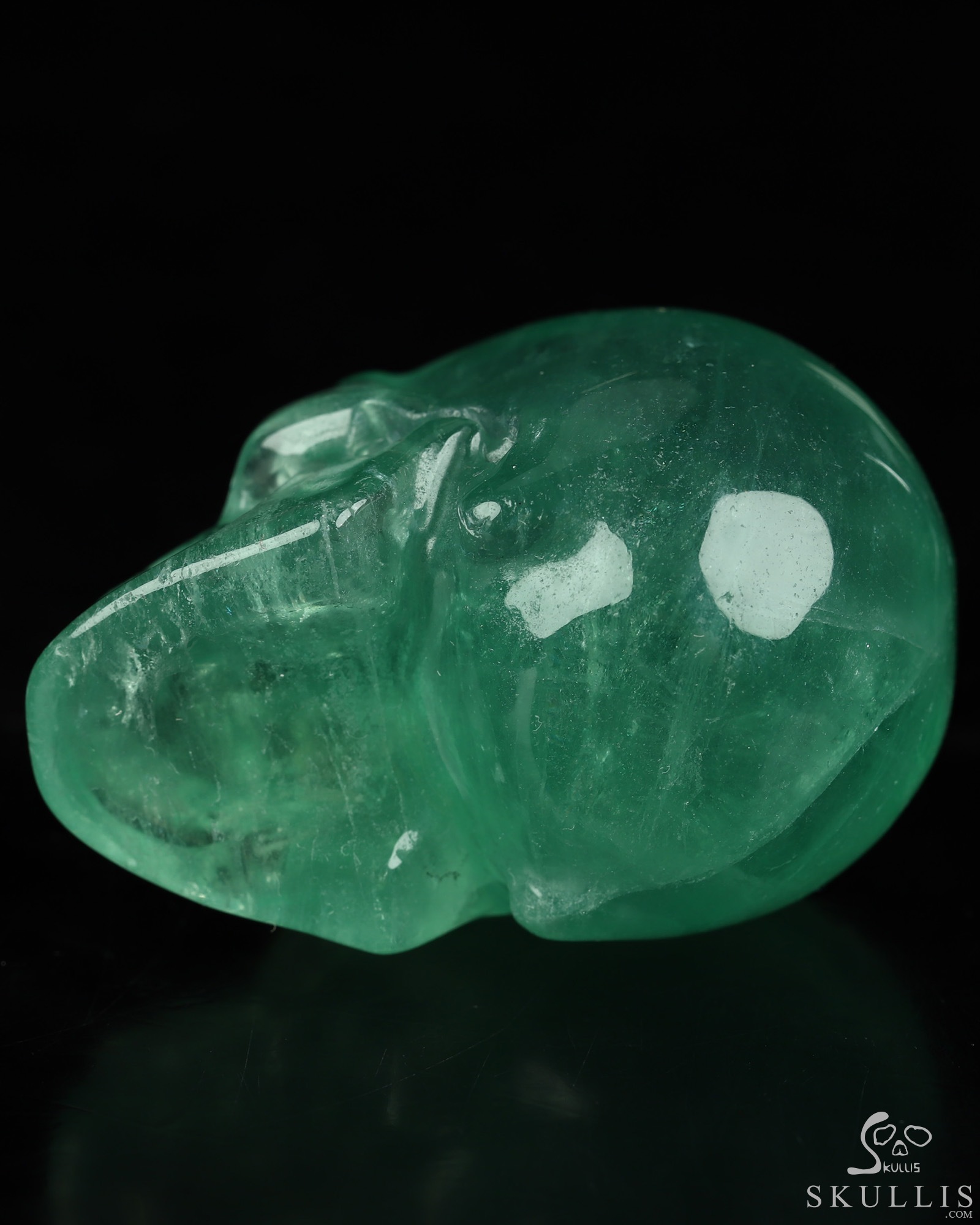 2.1" Fluorite Hand Carved Crystal Skull, Realistic, Crystal Healing 2.1" Fluorite Hand Carved Crystal Skull, Realistic, Crystal Healing