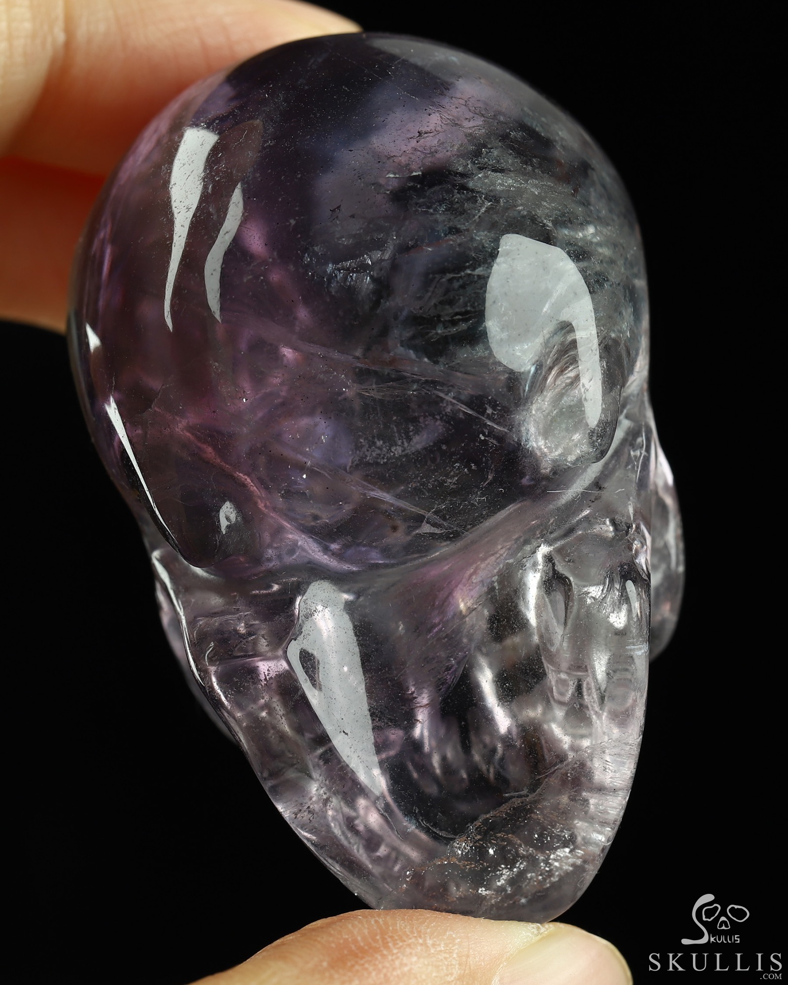 2.1" Fluorite Hand Carved Crystal Skull, Realistic, Crystal Healing 2.1" Fluorite Hand Carved Crystal Skull, Realistic, Crystal Healing