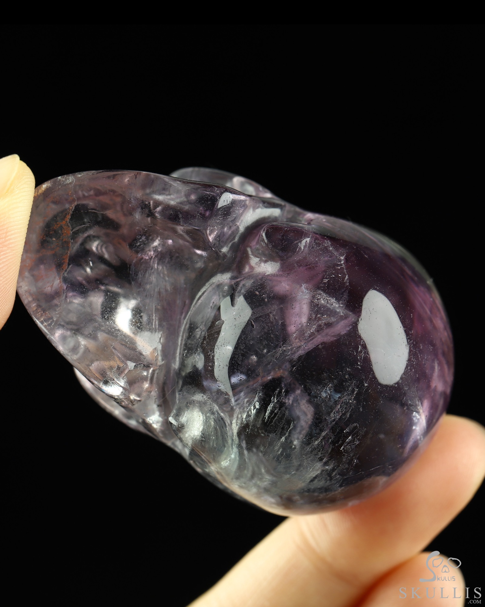 2.1" Fluorite Hand Carved Crystal Skull, Realistic, Crystal Healing 2.1" Fluorite Hand Carved Crystal Skull, Realistic, Crystal Healing