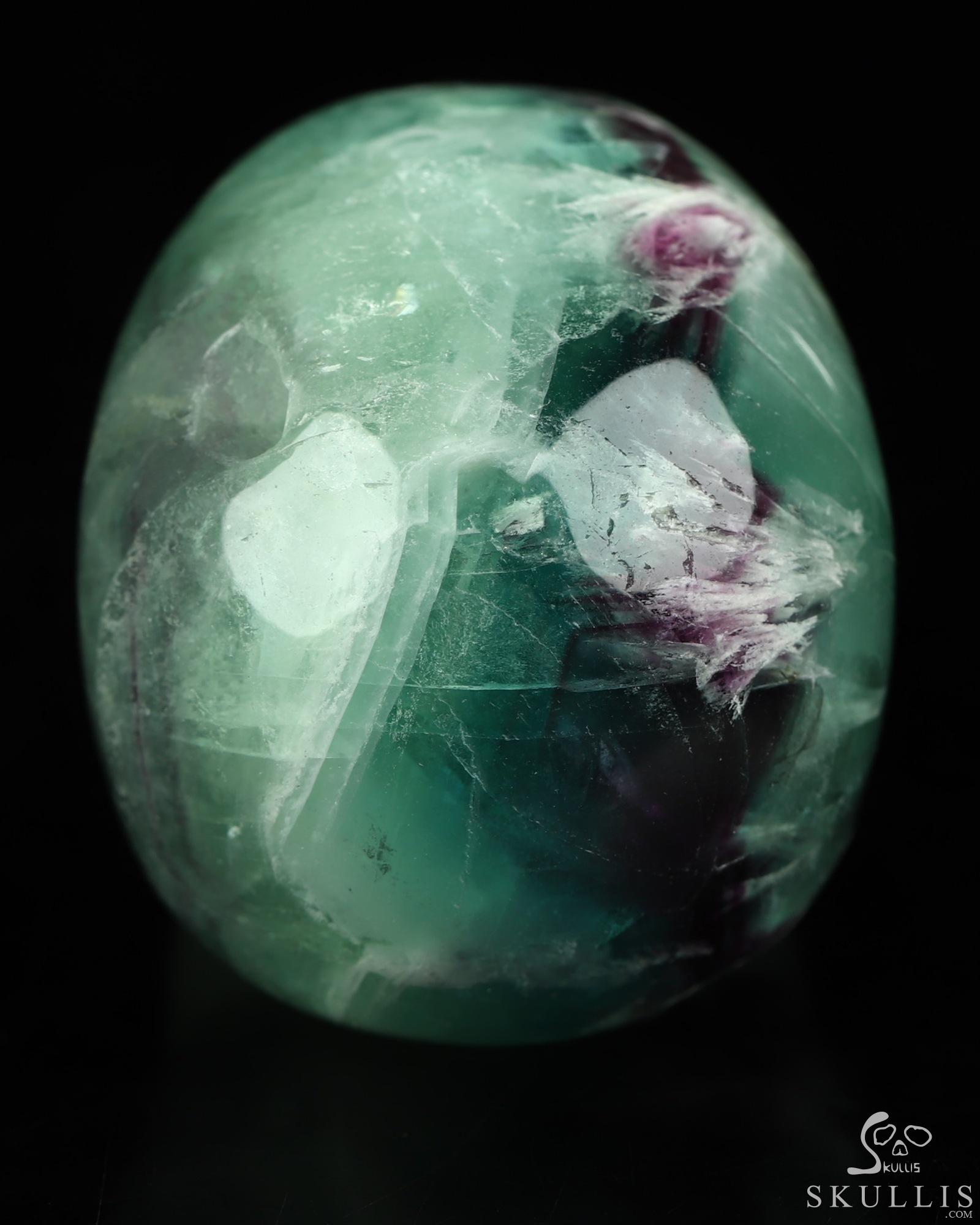 2.1" Fluorite Hand Carved Crystal Skull, Realistic, Crystal Healing 2.1" Fluorite Hand Carved Crystal Skull, Realistic, Crystal Healing