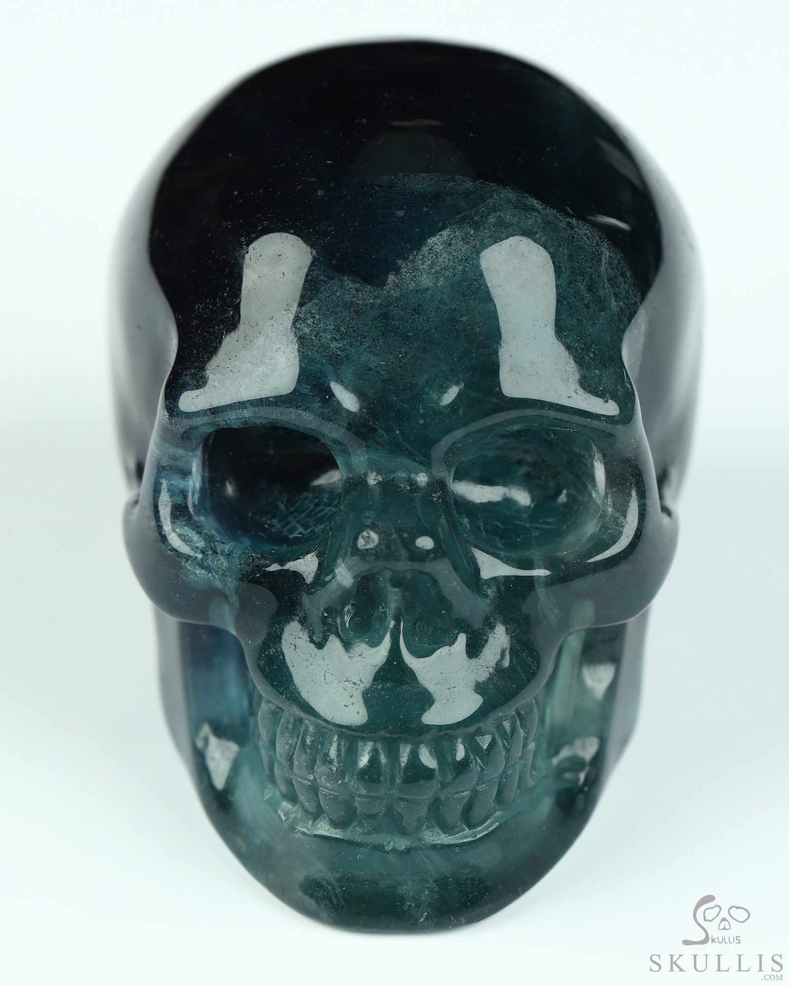 2.1" Fluorite Hand Carved Crystal Skull, Realistic, Crystal Healing 2.1" Fluorite Hand Carved Crystal Skull, Realistic, Crystal Healing
