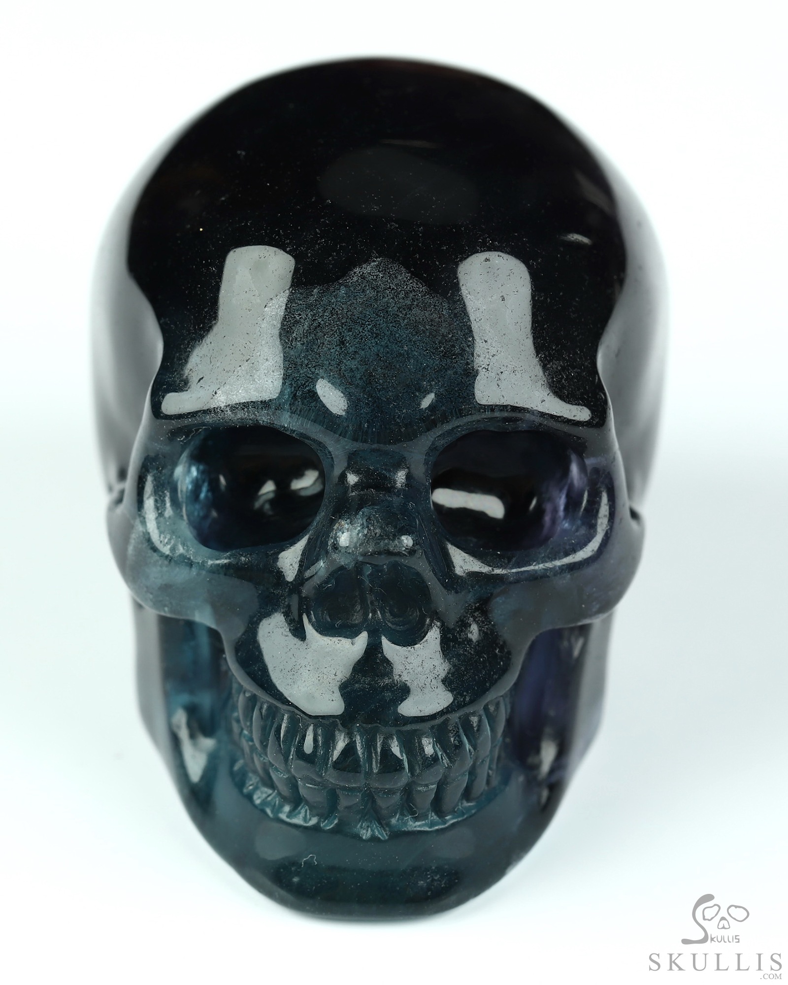 2.1" Fluorite Hand Carved Crystal Skull, Realistic, Crystal Healing 2.1" Fluorite Hand Carved Crystal Skull, Realistic, Crystal Healing