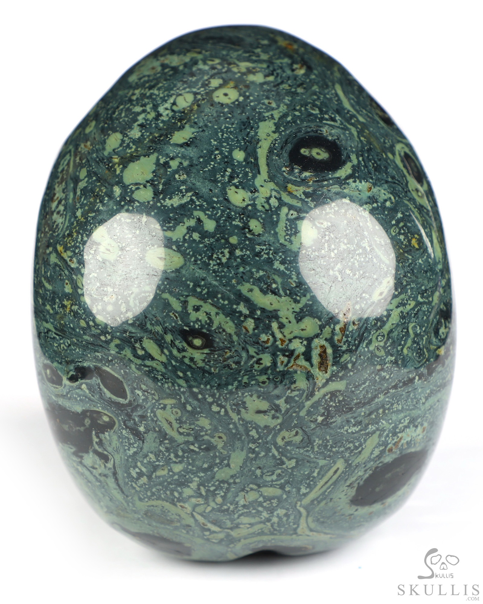 5.0" Kambaba Jasper Hand Carved Singing Crystal Skull Sculpture, Crystal Healing 5.0" Kambaba Jasper Hand Carved Singing Crystal Skull Sculpture, Crystal Healing