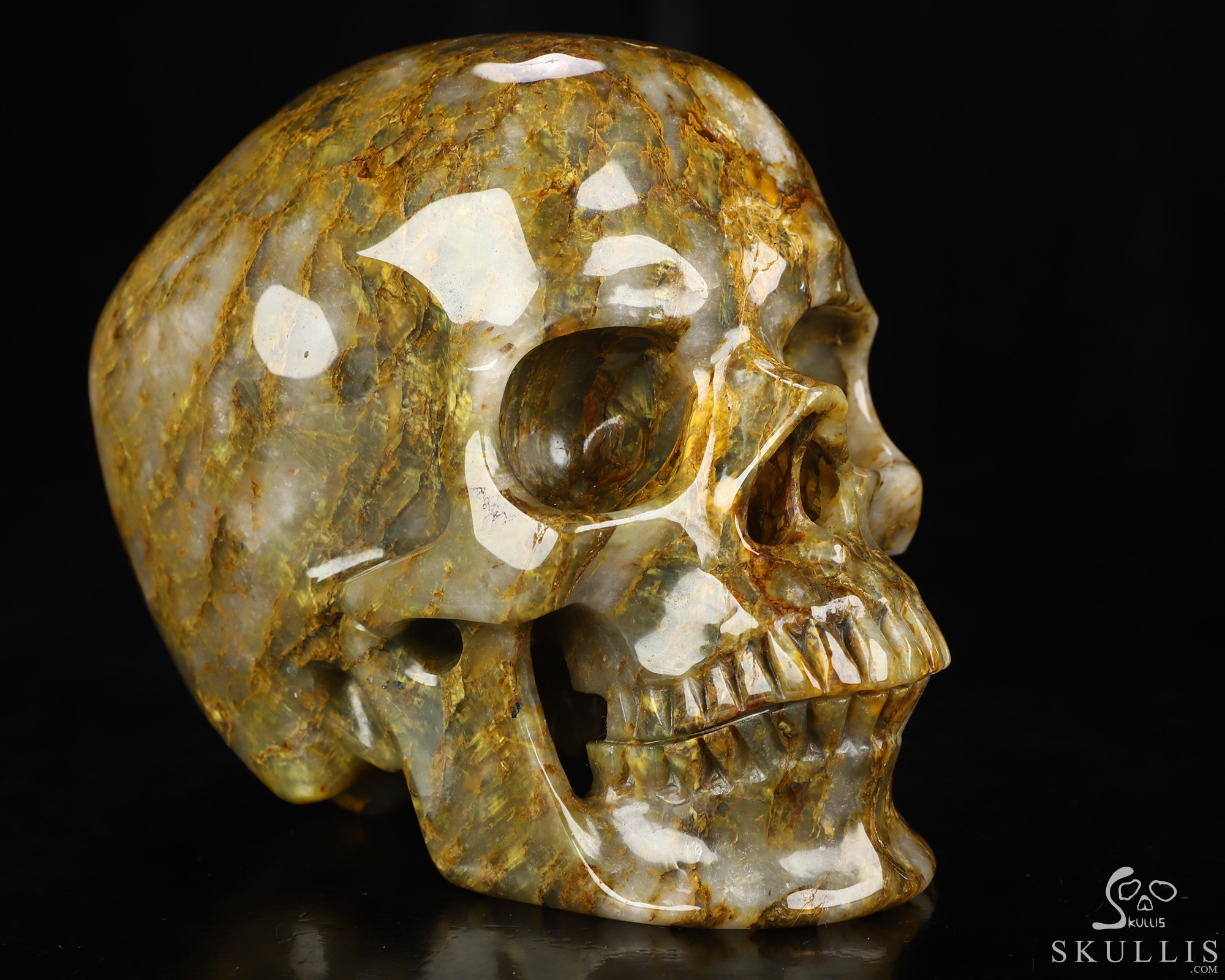 Lifesized 6.4" New Pietersite Hand Carved Crystal Skull, Super Realistic, Crystal Healing Lifesized 6.4" New Pietersite Hand Carved Crystal Skull, Super Realistic, Crystal Healing