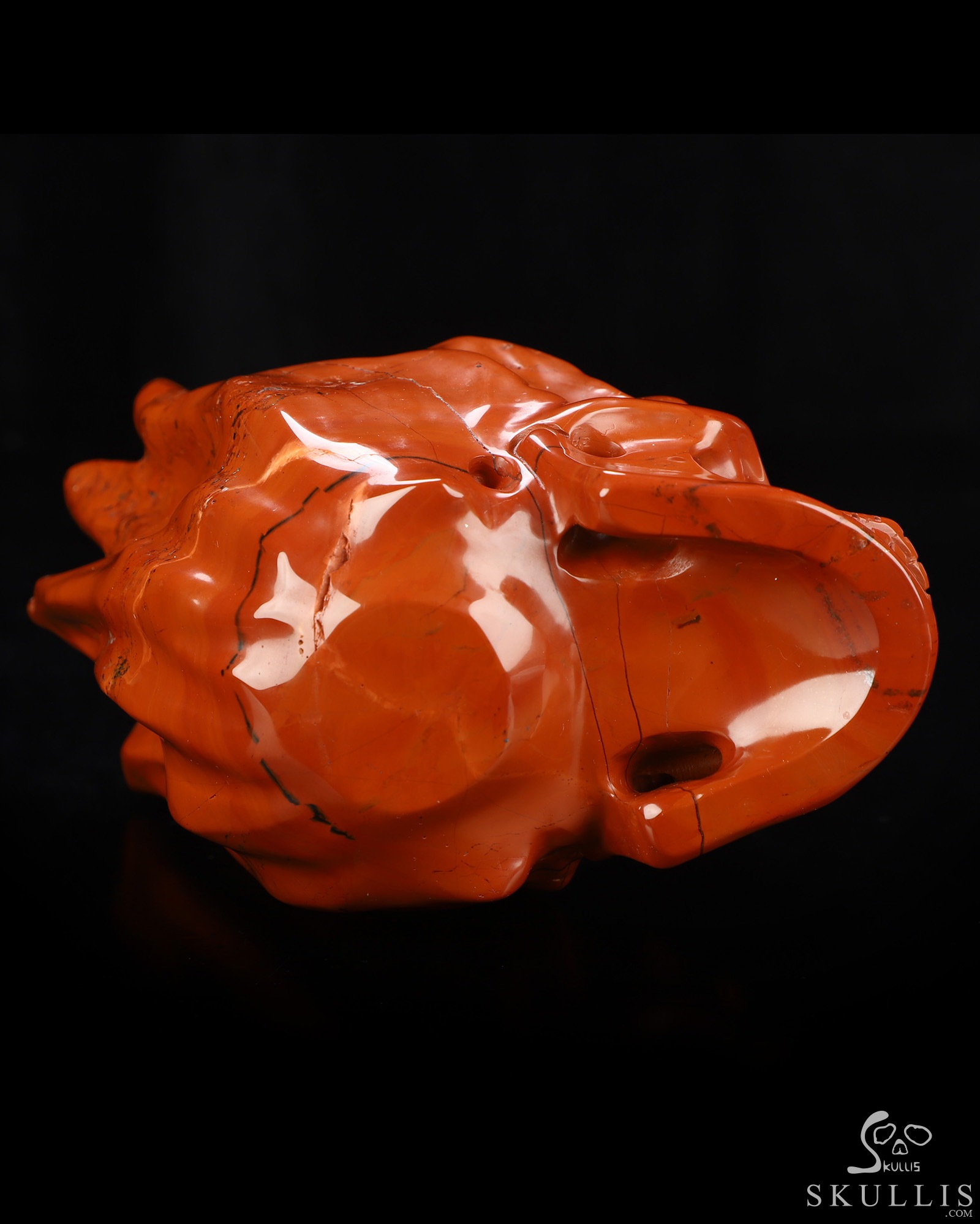 5.6" Red Jasper Hand Carved Flaming Crystal Skull, Crystal Healing 5.6" Red Jasper Hand Carved Flaming Crystal Skull, Crystal Healing