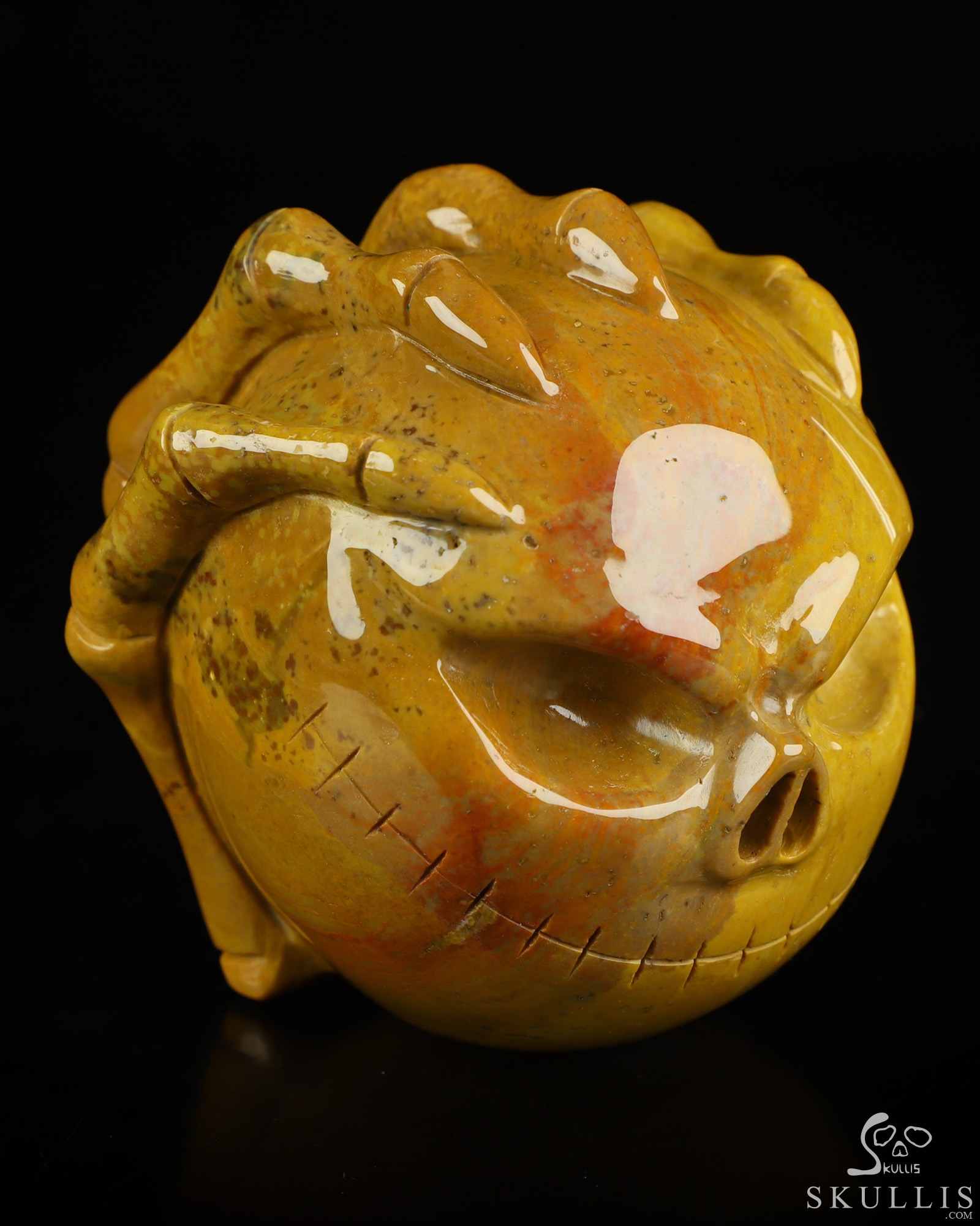 3.1" Indian Agate Hand Carved Jack Crystal Skull Sculpture, Crystal Healing 3.1" Indian Agate Hand Carved Jack Crystal Skull Sculpture, Crystal Healing