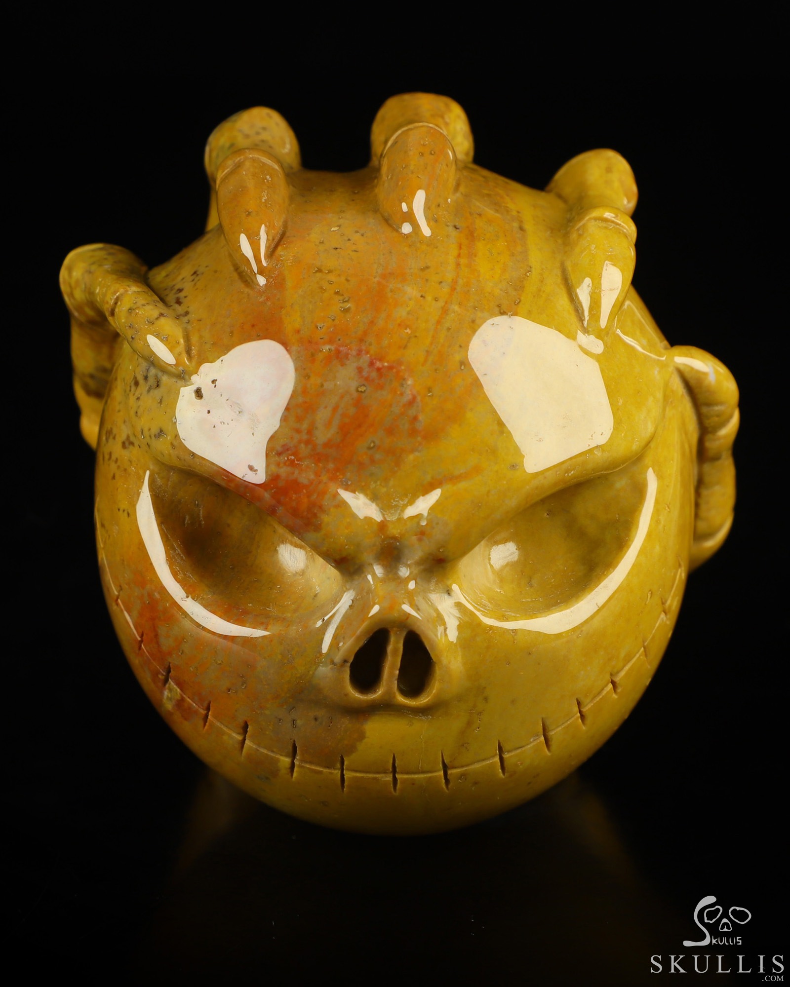 3.1" Indian Agate Hand Carved Jack Crystal Skull Sculpture, Crystal Healing 3.1" Indian Agate Hand Carved Jack Crystal Skull Sculpture, Crystal Healing