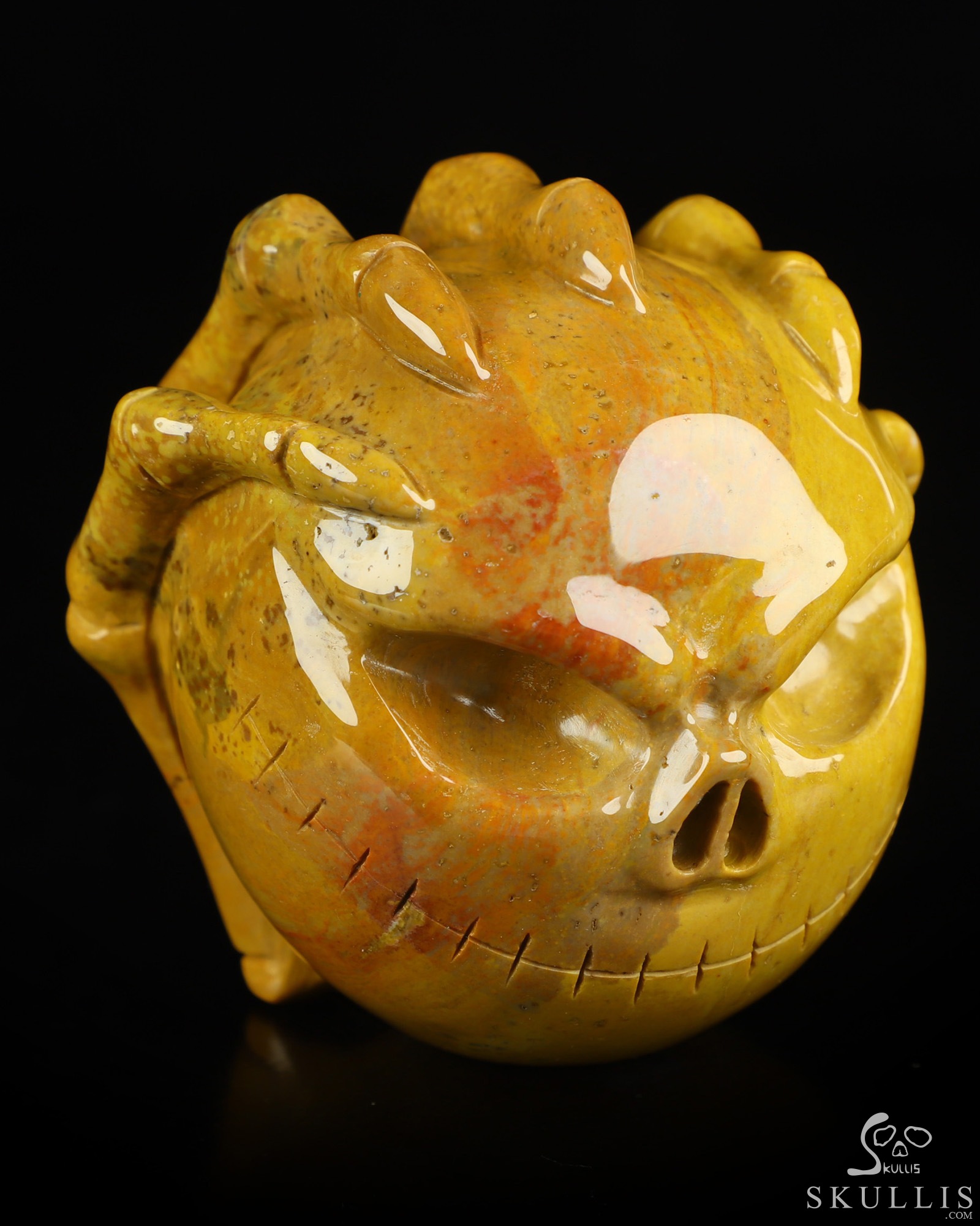 3.1" Indian Agate Hand Carved Jack Crystal Skull Sculpture, Crystal Healing 3.1" Indian Agate Hand Carved Jack Crystal Skull Sculpture, Crystal Healing