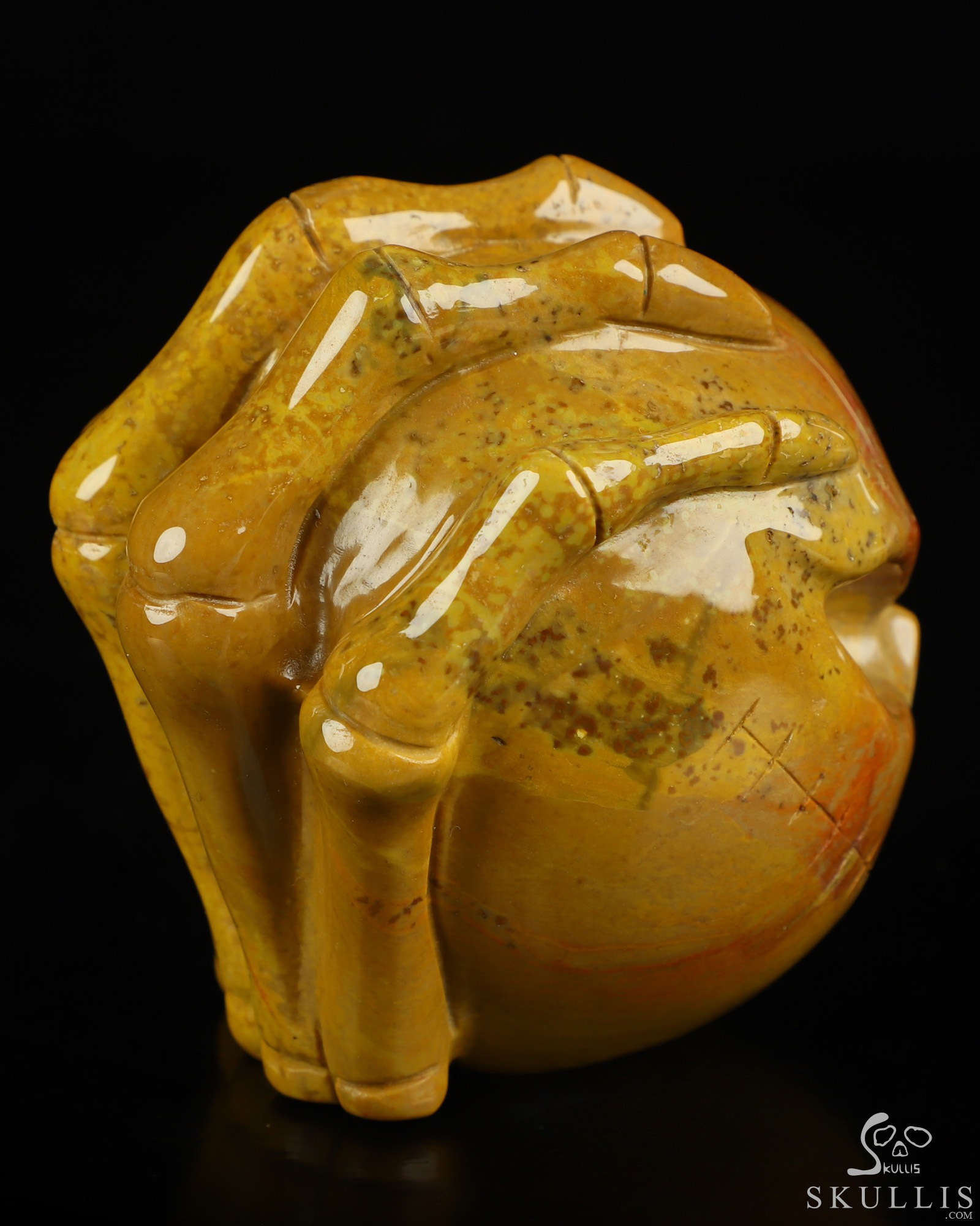 3.1" Indian Agate Hand Carved Jack Crystal Skull Sculpture, Crystal Healing 3.1" Indian Agate Hand Carved Jack Crystal Skull Sculpture, Crystal Healing