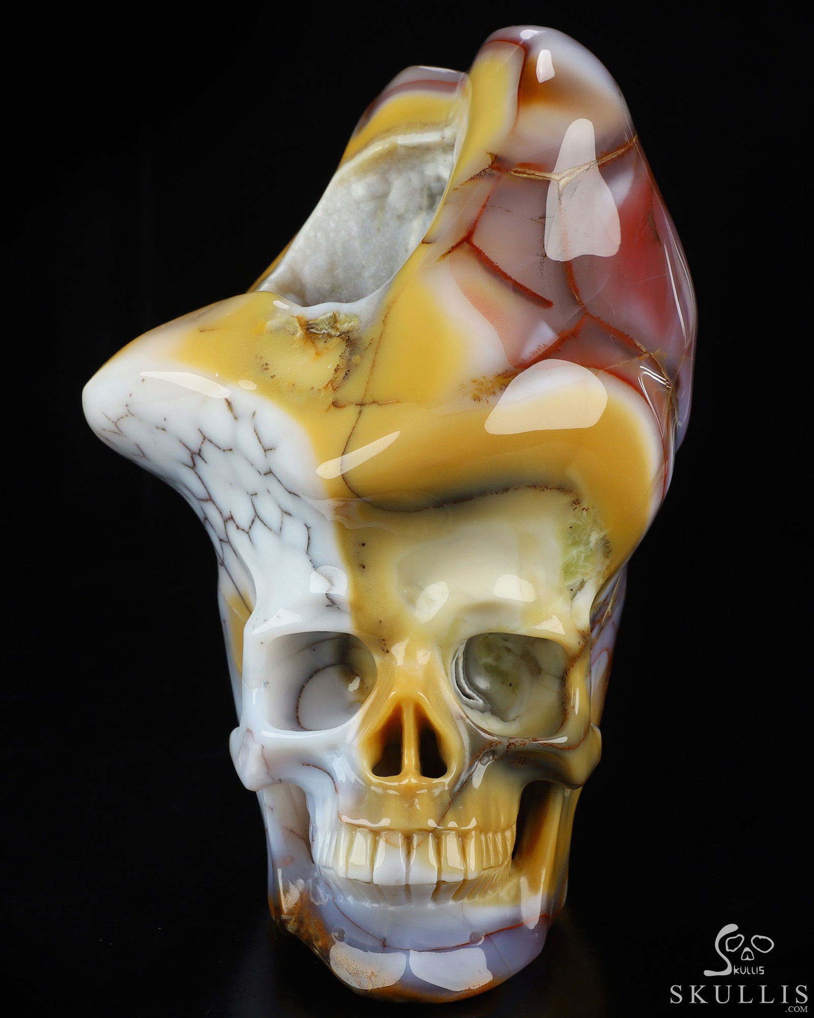 June 18, 2026 ACSAD (A Crystal Skull a Day) - The Open Mind - 8.3" Blue Chalcedony Carved Crystal Skull With Geode Fine Art Sculpture, Crystal Healing June 18, 2026 ACSAD (A Crystal Skull a Day) - The Open Mind - 8.3" Blue Chalcedony Carved Crystal Skull With Geode Fine Art Sculpture, Crystal Healing