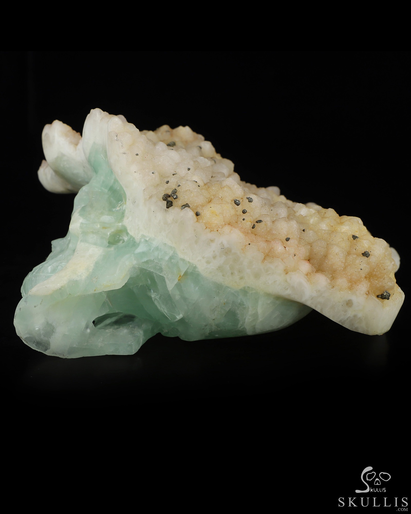 7.2" Fluorite Hand Carved Crystal Skull Fine Art Sculpture, Crystal Healing 7.2" Fluorite Hand Carved Crystal Skull Fine Art Sculpture, Crystal Healing