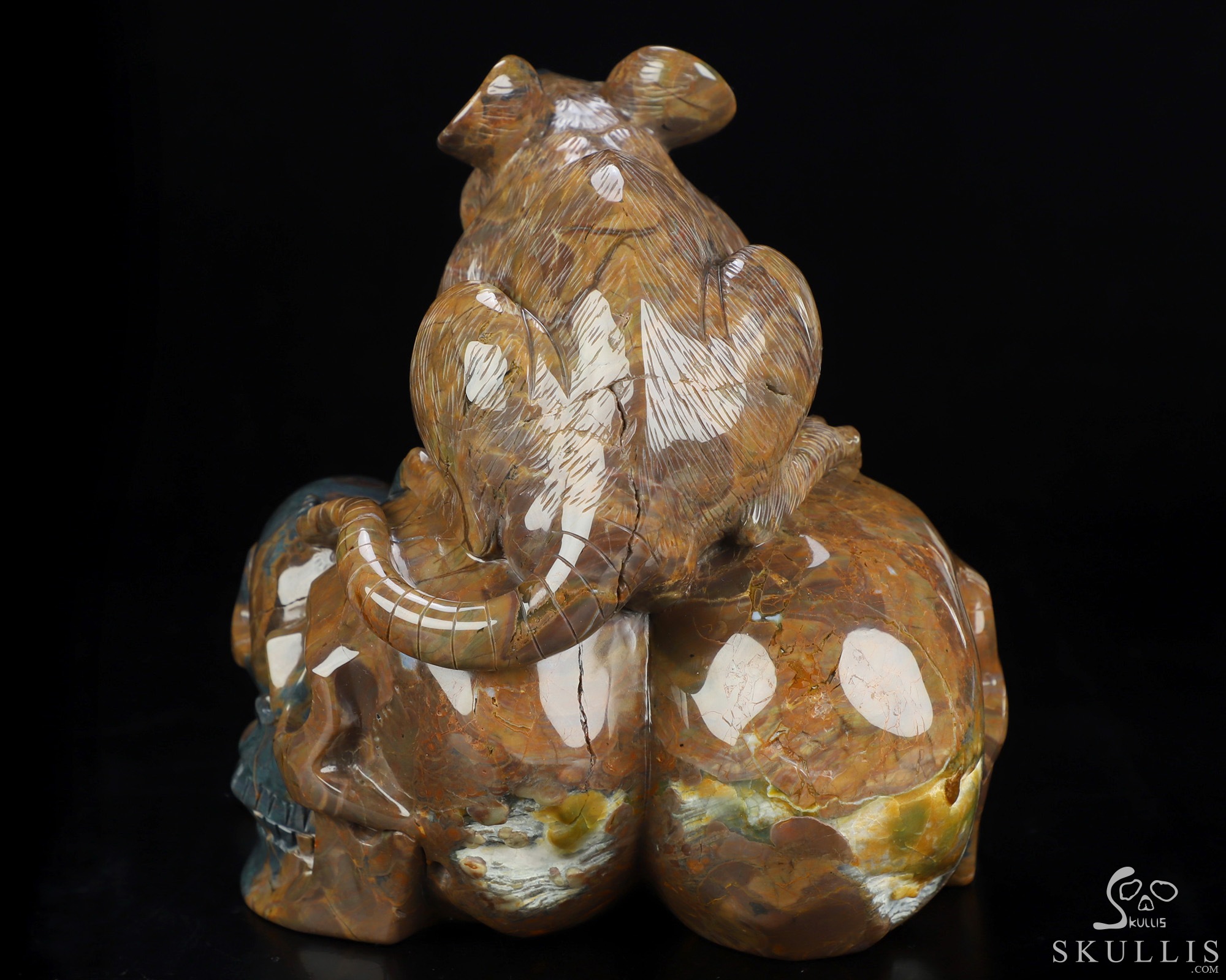 July 12, 2026 ACSAD (A Crystal Skull a Day) - The Bone Keeper - Carved 6.4" Dinosaur Egg Agate Crystal Skull and Mouse Fine Art Sculpture, Crystal Healing July 12, 2026 ACSAD (A Crystal Skull a Day) - The Bone Keeper - Carved 6.4" Dinosaur Egg Agate Crystal Skull and Mouse Fine Art Sculpture, Crystal Healing