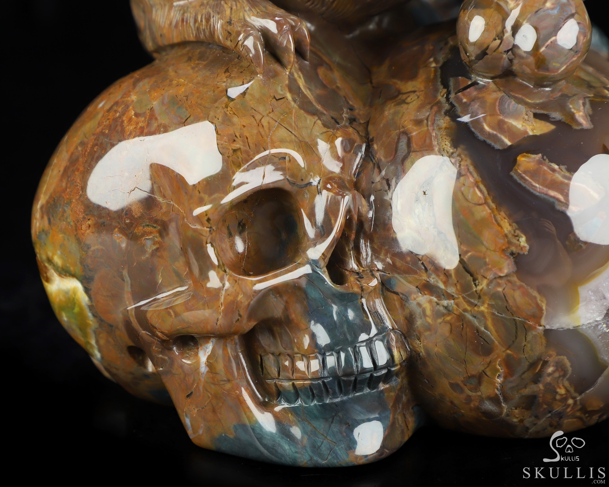 July 12, 2026 ACSAD (A Crystal Skull a Day) - The Bone Keeper - Carved 6.4" Dinosaur Egg Agate Crystal Skull and Mouse Fine Art Sculpture, Crystal Healing July 12, 2026 ACSAD (A Crystal Skull a Day) - The Bone Keeper - Carved 6.4" Dinosaur Egg Agate Crystal Skull and Mouse Fine Art Sculpture, Crystal Healing