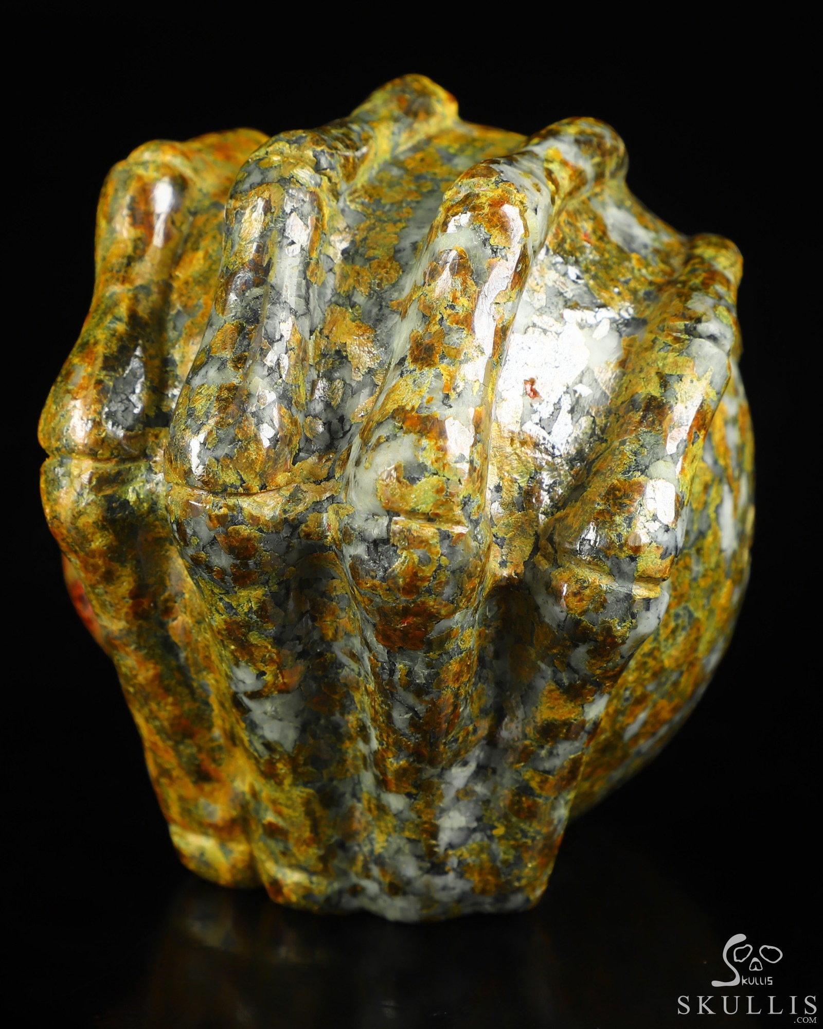 3.1" Realgar Hand Carved Jack Crystal Skull Sculpture, Crystal Healing 3.1" Realgar Hand Carved Jack Crystal Skull Sculpture, Crystal Healing