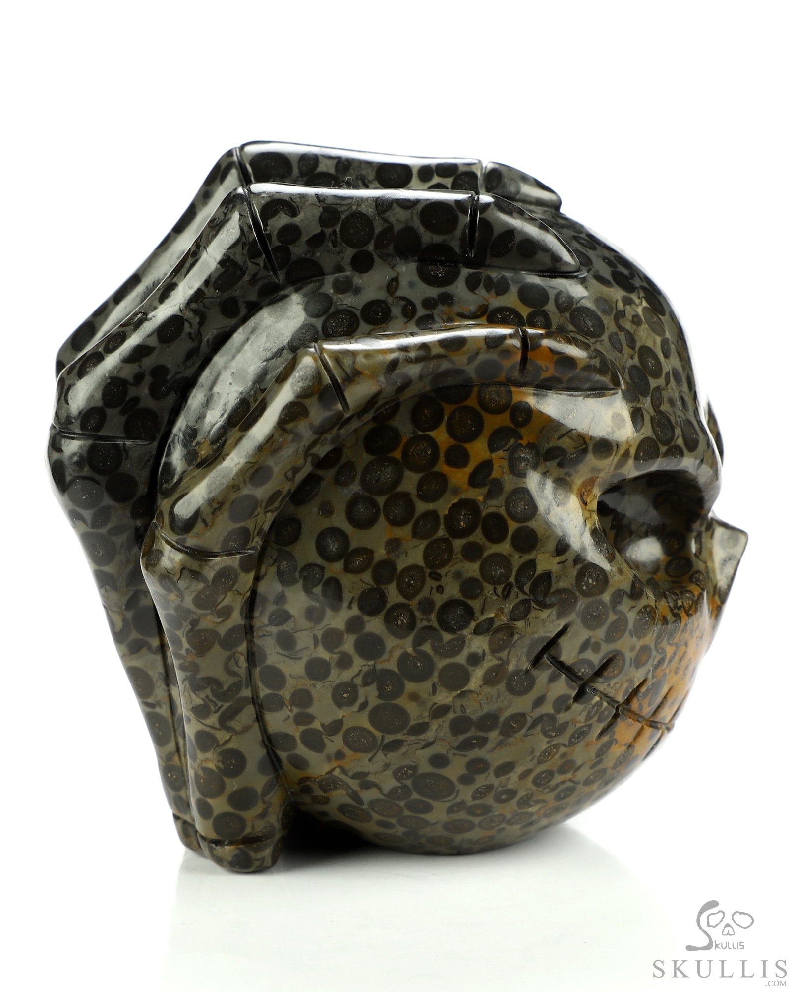 3.1" Chinese Leopard Skin Jasper Hand Carved Jack Crystal Skull Sculpture, Crystal Healing 3.1" Chinese Leopard Skin Jasper Hand Carved Jack Crystal Skull Sculpture, Crystal Healing