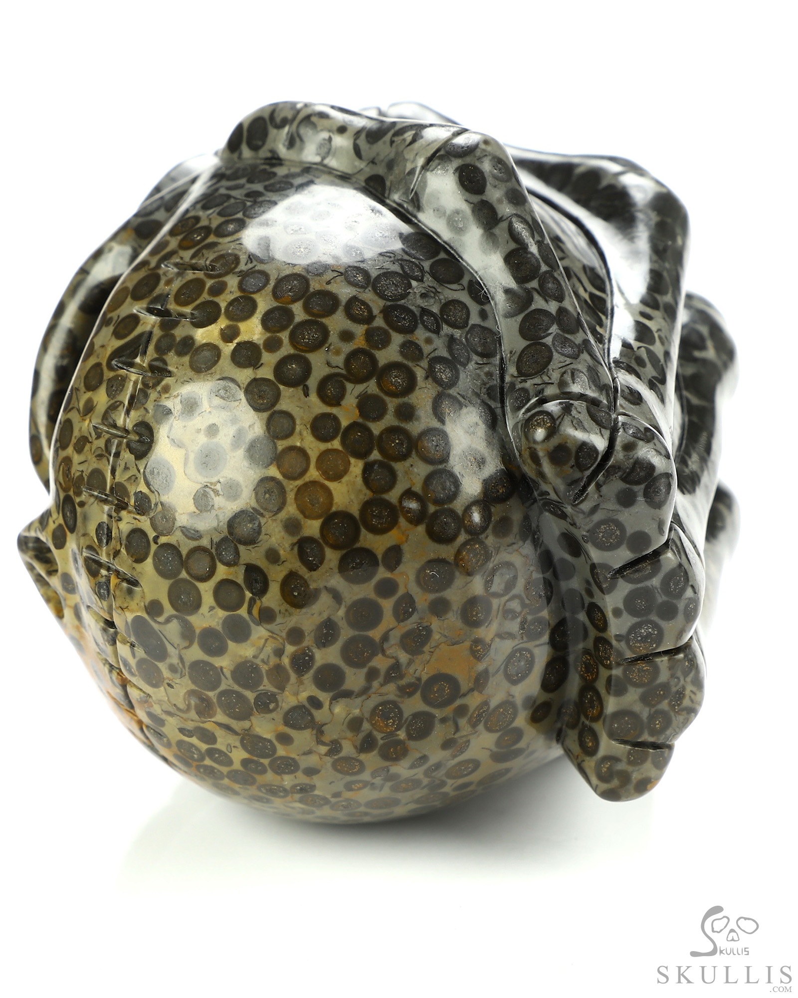 3.1" Chinese Leopard Skin Jasper Hand Carved Jack Crystal Skull Sculpture, Crystal Healing 3.1" Chinese Leopard Skin Jasper Hand Carved Jack Crystal Skull Sculpture, Crystal Healing
