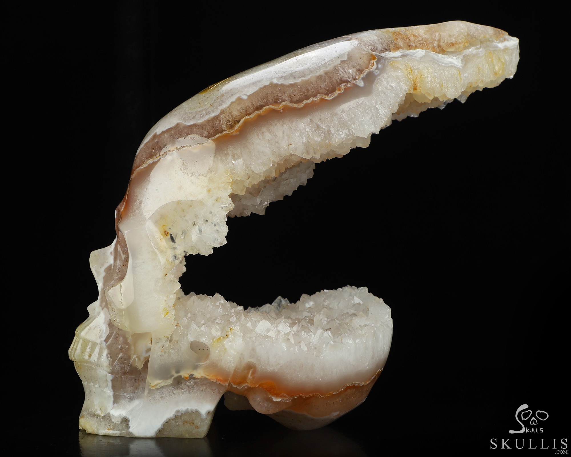 July 6, 2026 ACSAD (A Crystal Skull a Day) - Where Spring Dreams - 9.1" Carved Druzy Sakura Agate Geode Crystal Skull Fine Art Sculpture, Crystal Healing July 6, 2026 ACSAD (A Crystal Skull a Day) - Where Spring Dreams - 9.1" Carved Druzy Sakura Agate Geode Crystal Skull Fine Art Sculpture, Crystal Healing