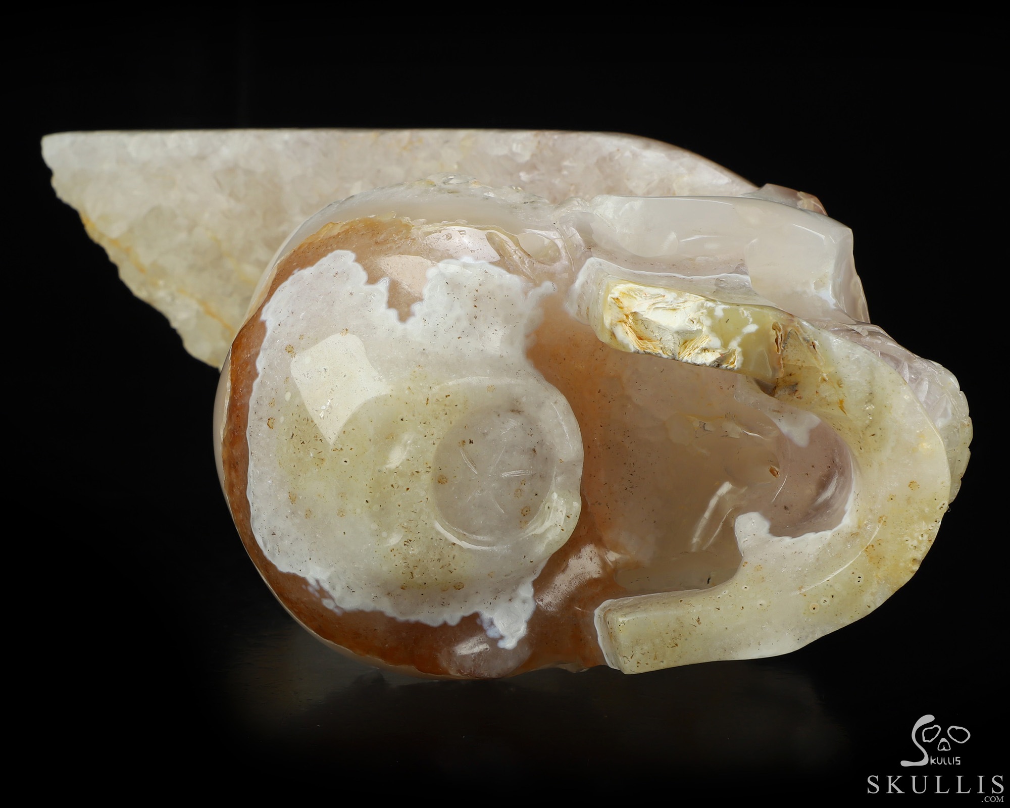 July 6, 2026 ACSAD (A Crystal Skull a Day) - Where Spring Dreams - 9.1" Carved Druzy Sakura Agate Geode Crystal Skull Fine Art Sculpture, Crystal Healing July 6, 2026 ACSAD (A Crystal Skull a Day) - Where Spring Dreams - 9.1" Carved Druzy Sakura Agate Geode Crystal Skull Fine Art Sculpture, Crystal Healing