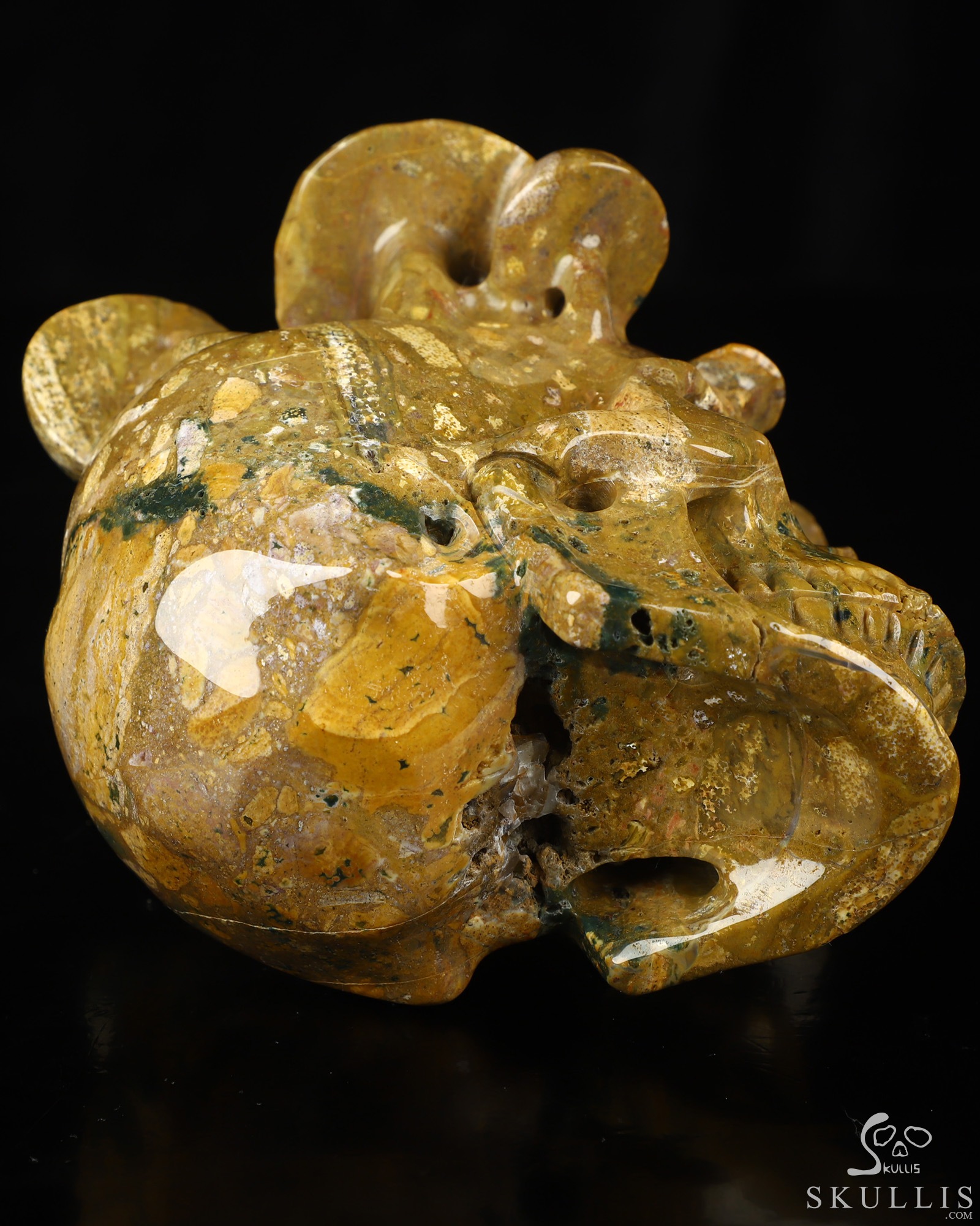 5.2" Indian Agate Hand Carved Mushroom Crystal Skull Sculpture, Crystal Healing 5.2" Indian Agate Hand Carved Mushroom Crystal Skull Sculpture, Crystal Healing