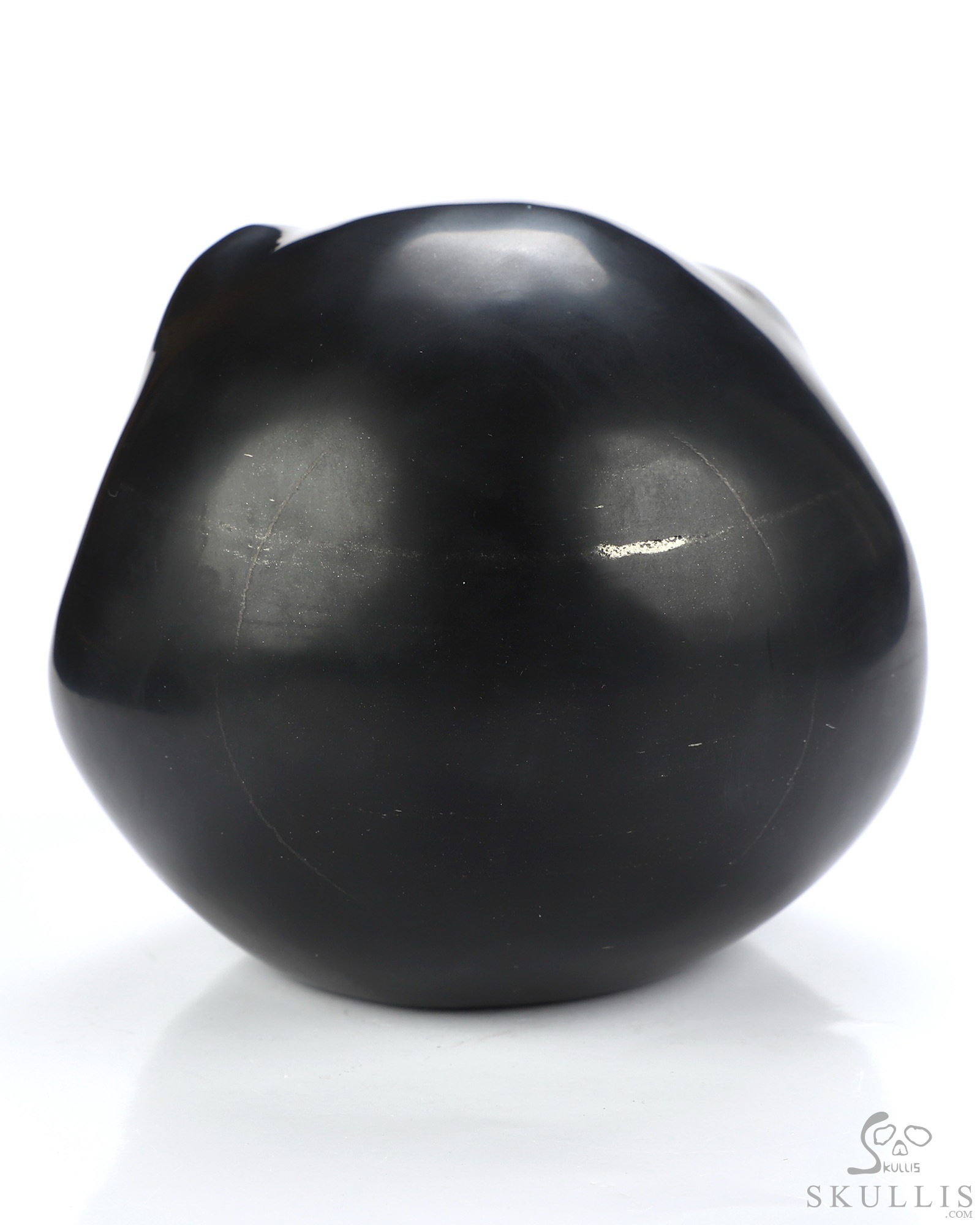 3.9" Shungite Hand Carved Jack Crystal Skull Sculpture, Crystal Healing 3.9" Shungite Hand Carved Jack Crystal Skull Sculpture, Crystal Healing