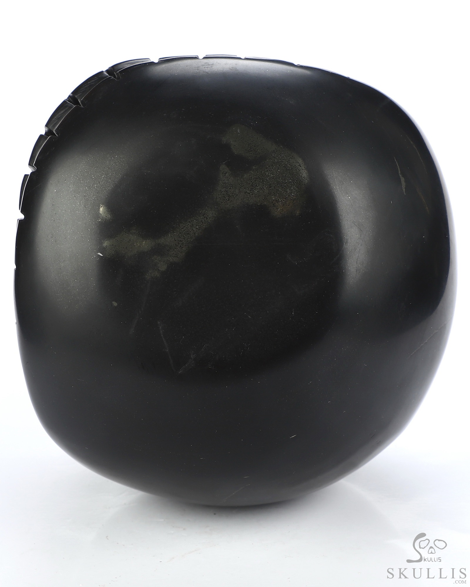 3.9" Shungite Hand Carved Jack Crystal Skull Sculpture, Crystal Healing 3.9" Shungite Hand Carved Jack Crystal Skull Sculpture, Crystal Healing