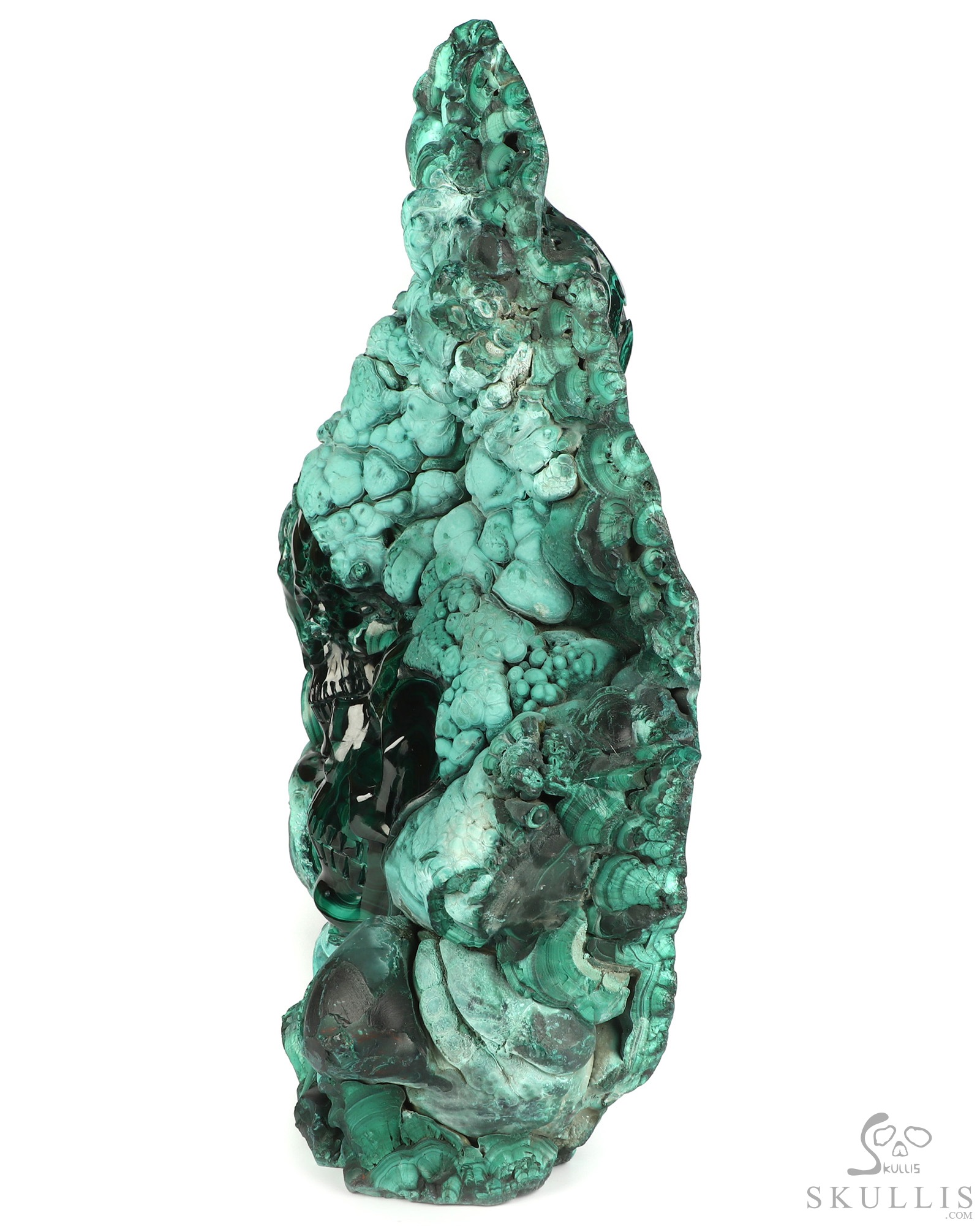 July 30, 2026 ACSAD (A Crystal Skull a Day) - The Twin Shadows of Cocytus - Gemstone 13.9" Malachite Carved Crystal Skull Fine Art Sculpture, Crystal Healing July 30, 2026 ACSAD (A Crystal Skull a Day) - The Twin Shadows of Cocytus - Gemstone 13.9" Malachite Carved Crystal Skull Fine Art Sculpture, Crystal Healing
