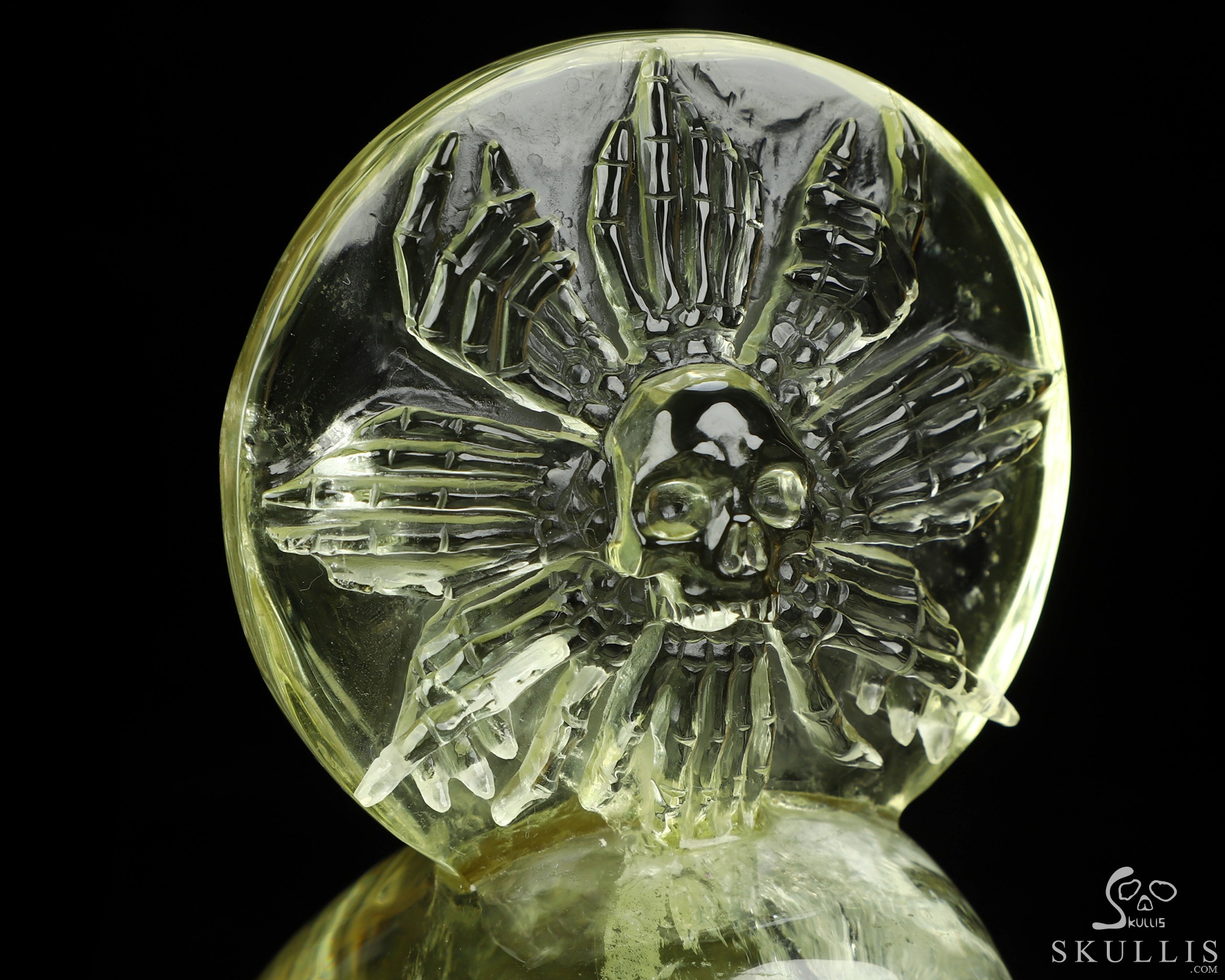 June 6, 2026 ACSAD (A Crystal Skull a Day) - The Wheel of Eternity - 5.7" Carved Citrine Skeleton Hand Halo Crystal Skull Sculpture, Crystal Healing June 6, 2026 ACSAD (A Crystal Skull a Day) - The Wheel of Eternity - 5.7" Carved Citrine Skeleton Hand Halo Crystal Skull Sculpture, Crystal Healing