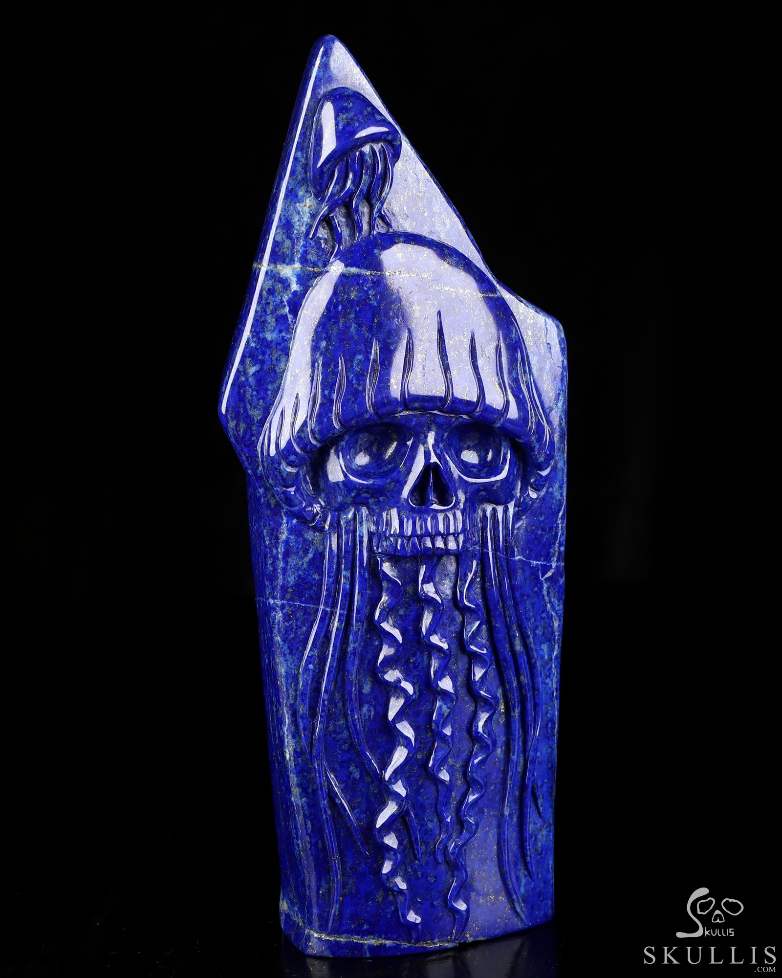 July 16, 2026 ACSAD (A Crystal Skull a Day) - Stars Beneath the Sea - Gemstone 8.3" Lapis Lazuli Hand Carved Crystal Skull Fine Art Sculpture, Crystal Healing July 16, 2026 ACSAD (A Crystal Skull a Day) - Stars Beneath the Sea - Gemstone 8.3" Lapis Lazuli Hand Carved Crystal Skull Fine Art Sculpture, Crystal Healing