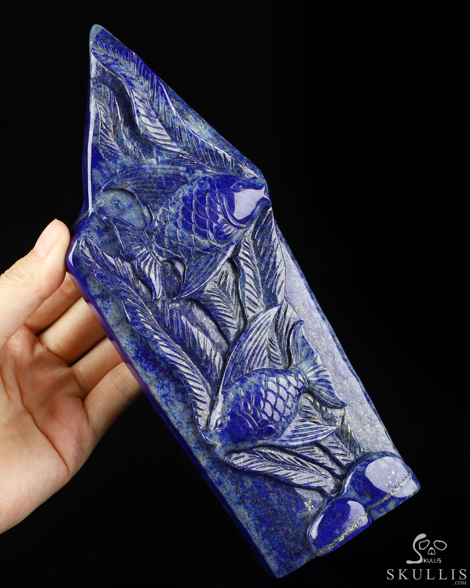 July 16, 2026 ACSAD (A Crystal Skull a Day) - Stars Beneath the Sea - Gemstone 8.3" Lapis Lazuli Hand Carved Crystal Skull Fine Art Sculpture, Crystal Healing July 16, 2026 ACSAD (A Crystal Skull a Day) - Stars Beneath the Sea - Gemstone 8.3" Lapis Lazuli Hand Carved Crystal Skull Fine Art Sculpture, Crystal Healing