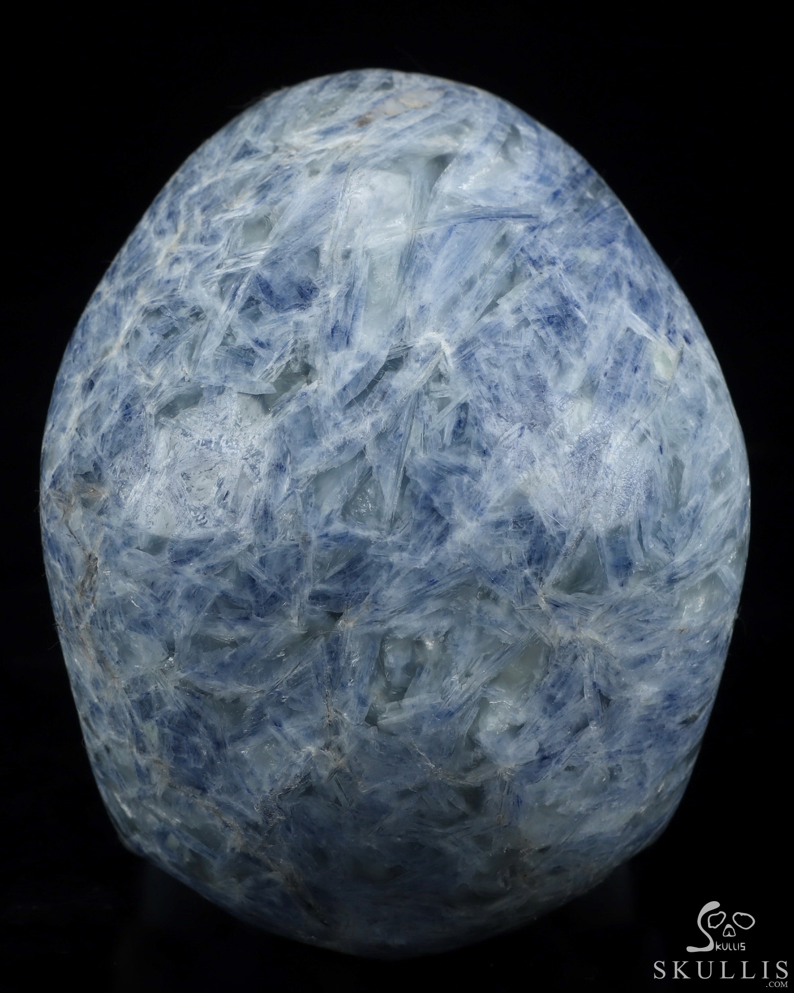 Gemstone 5.1" Kyanite Hand Carved Crystal Skull, Super Realistic, Crystal Healing Gemstone 5.1" Kyanite Hand Carved Crystal Skull, Super Realistic, Crystal Healing