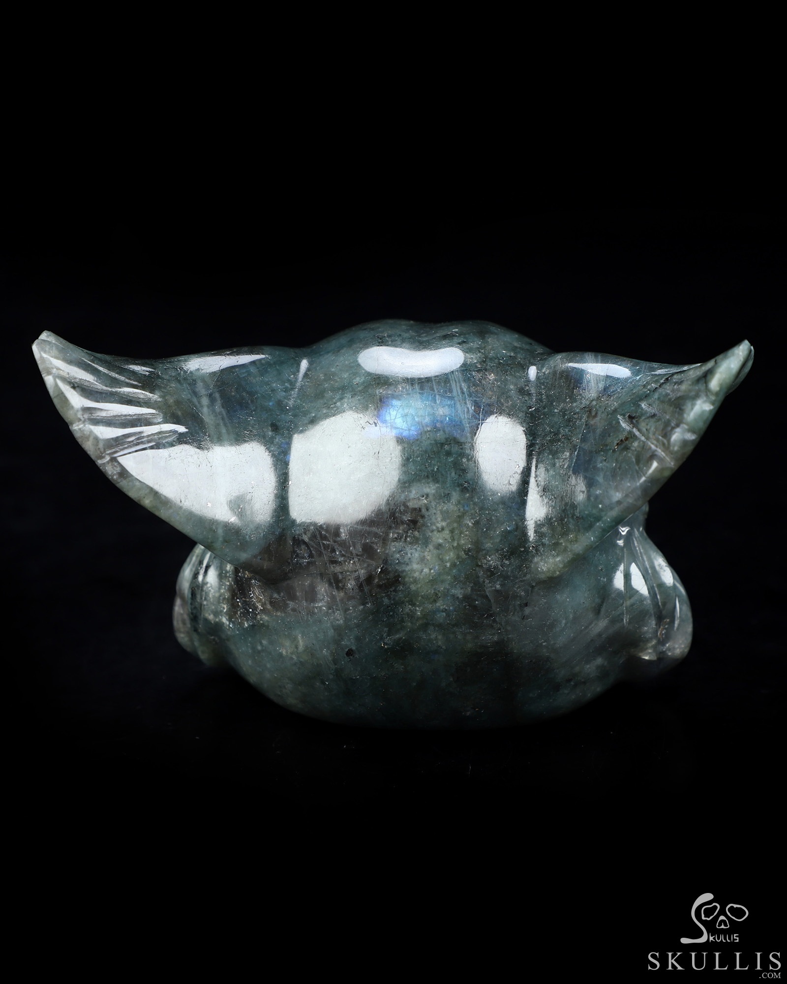 5.1" Labradorite Hand Carved Crystal Fox Fine Art Sculpture, Crystal Healing 5.1" Labradorite Hand Carved Crystal Fox Fine Art Sculpture, Crystal Healing