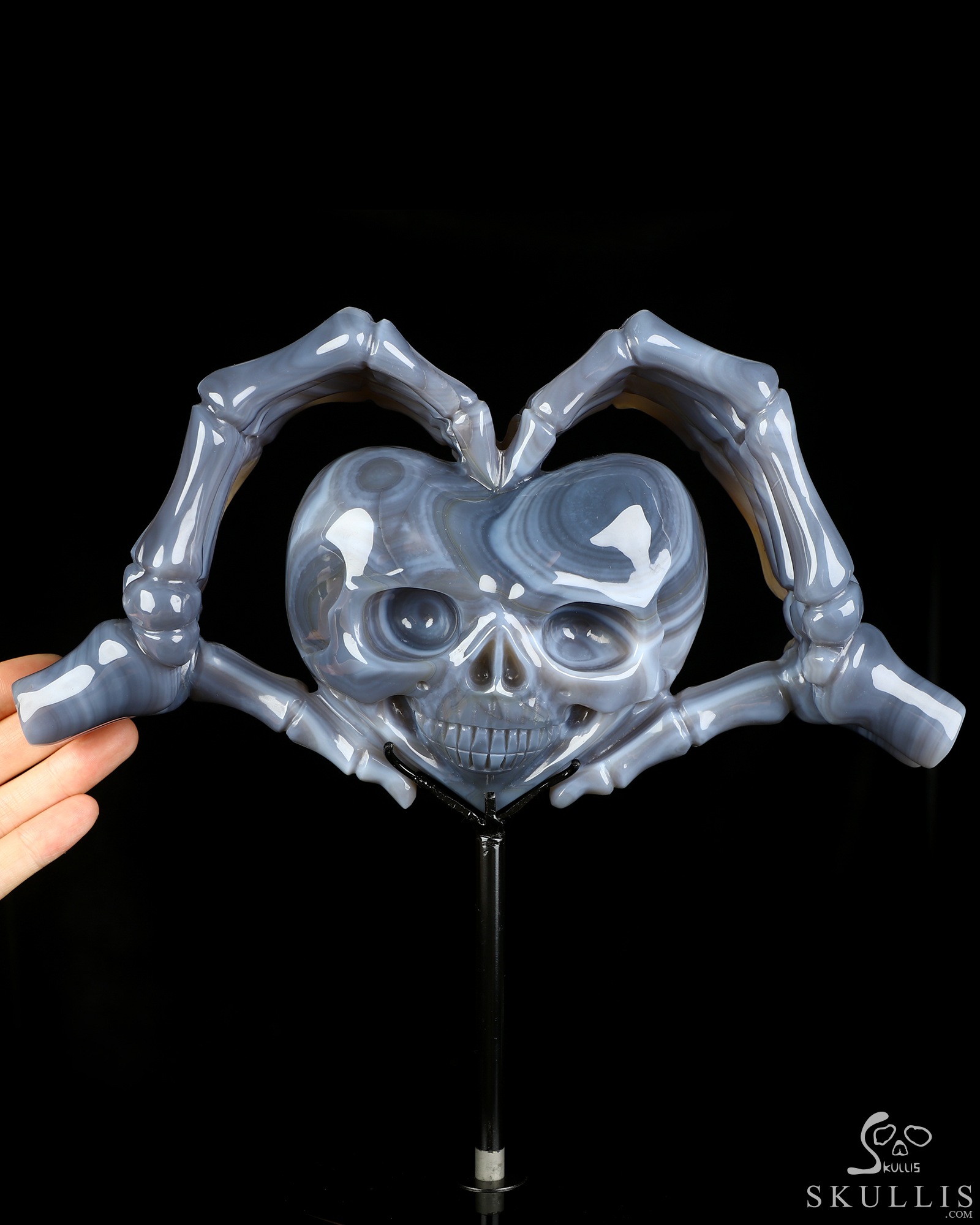 July 29, 2026 ACSAD (A Crystal Skull a Day) - Till Death Do Us Heart - 9.5" Carved Agate Amethyst Druse Heart-Shaped Crystal Skull Fine Art Sculpture, Crystal Healing July 29, 2026 ACSAD (A Crystal Skull a Day) - Till Death Do Us Heart - 9.5" Carved Agate Amethyst Druse Heart-Shaped Crystal Skull Fine Art Sculpture, Crystal Healing