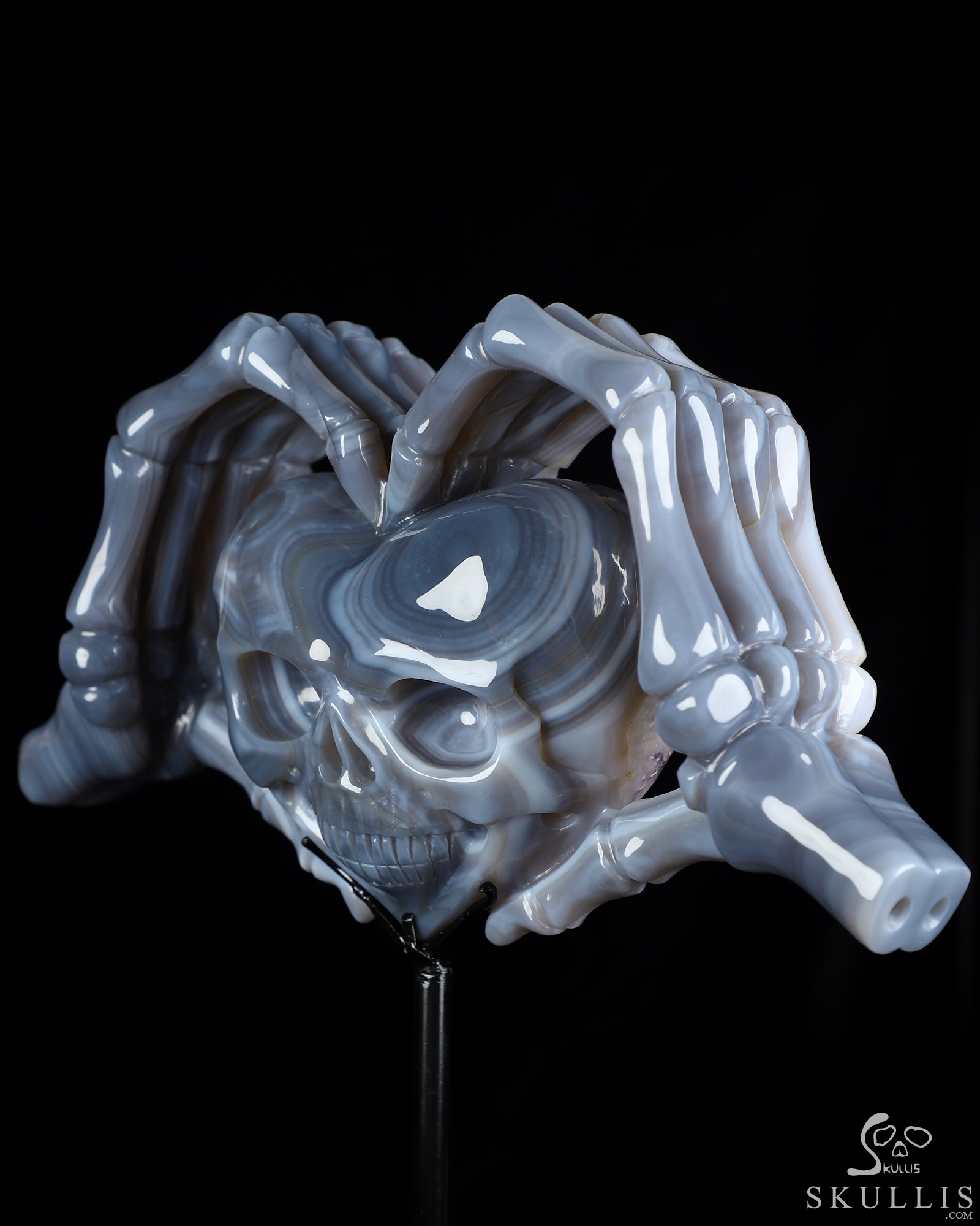 July 29, 2026 ACSAD (A Crystal Skull a Day) - Till Death Do Us Heart - 9.5" Carved Agate Amethyst Druse Heart-Shaped Crystal Skull Fine Art Sculpture, Crystal Healing July 29, 2026 ACSAD (A Crystal Skull a Day) - Till Death Do Us Heart - 9.5" Carved Agate Amethyst Druse Heart-Shaped Crystal Skull Fine Art Sculpture, Crystal Healing