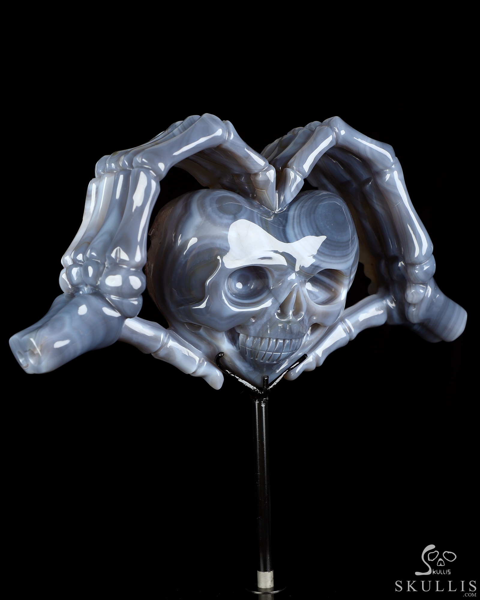July 29, 2026 ACSAD (A Crystal Skull a Day) - Till Death Do Us Heart - 9.5" Carved Agate Amethyst Druse Heart-Shaped Crystal Skull Fine Art Sculpture, Crystal Healing July 29, 2026 ACSAD (A Crystal Skull a Day) - Till Death Do Us Heart - 9.5" Carved Agate Amethyst Druse Heart-Shaped Crystal Skull Fine Art Sculpture, Crystal Healing