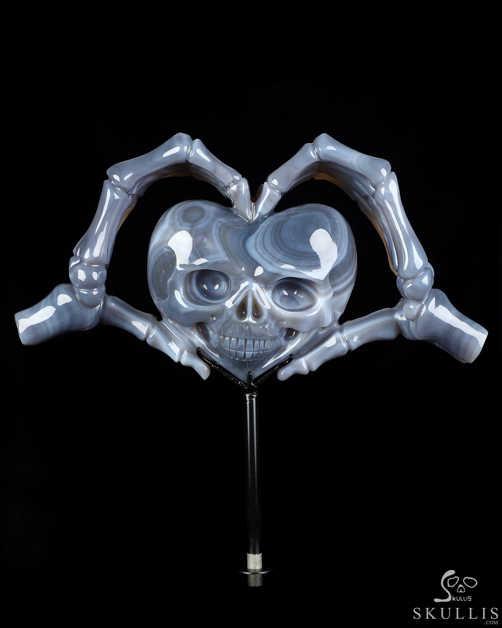 July 29, 2026 ACSAD (A Crystal Skull a Day) - Till Death Do Us Heart - 9.5" Carved Agate Amethyst Druse Heart-Shaped Crystal Skull Fine Art Sculpture, Crystal Healing July 29, 2026 ACSAD (A Crystal Skull a Day) - Till Death Do Us Heart - 9.5" Carved Agate Amethyst Druse Heart-Shaped Crystal Skull Fine Art Sculpture, Crystal Healing
