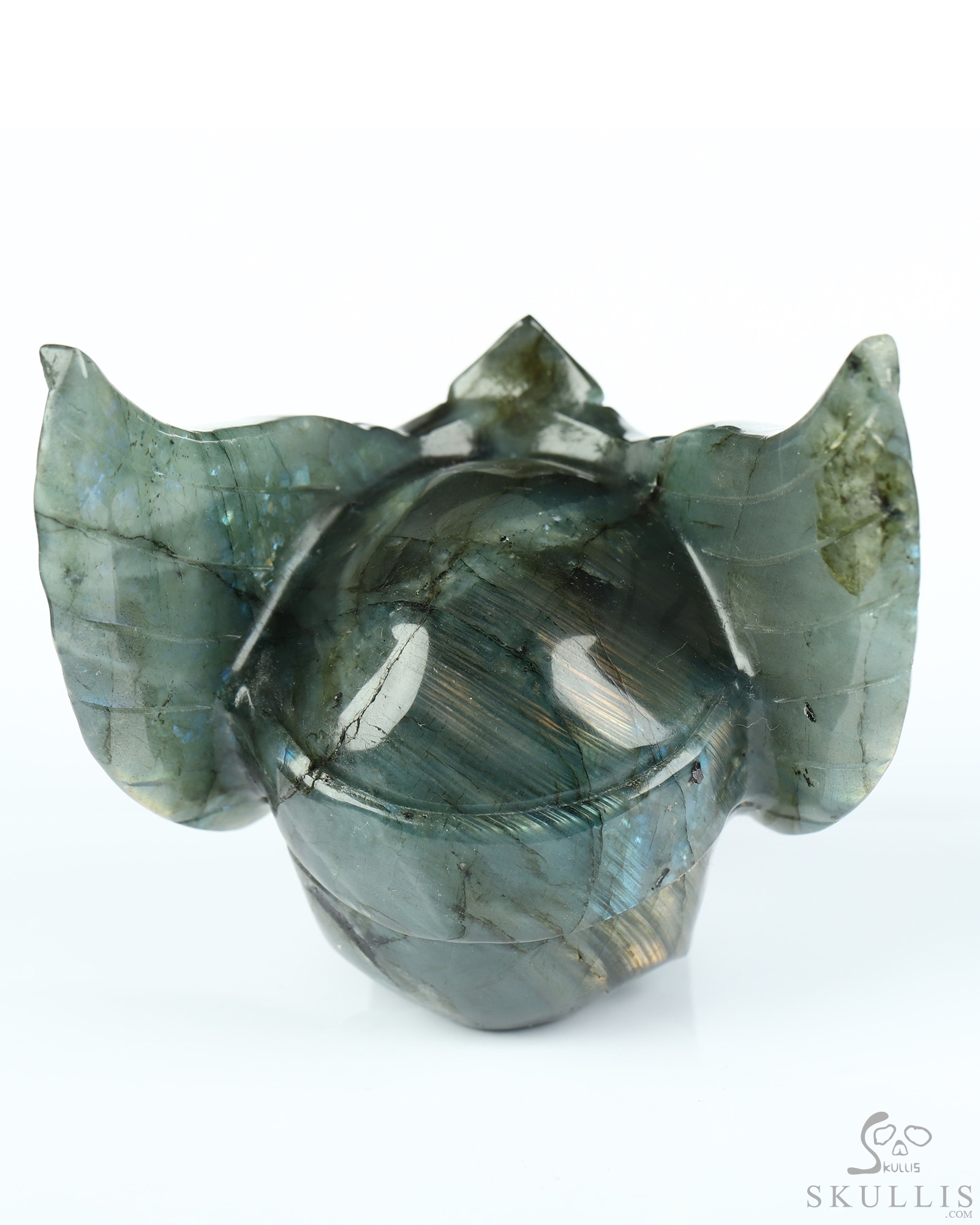 3.3" Labradorite Hand Carved Guardian Crystal Skull Sculpture, Crystal Healing 3.3" Labradorite Hand Carved Guardian Crystal Skull Sculpture, Crystal Healing
