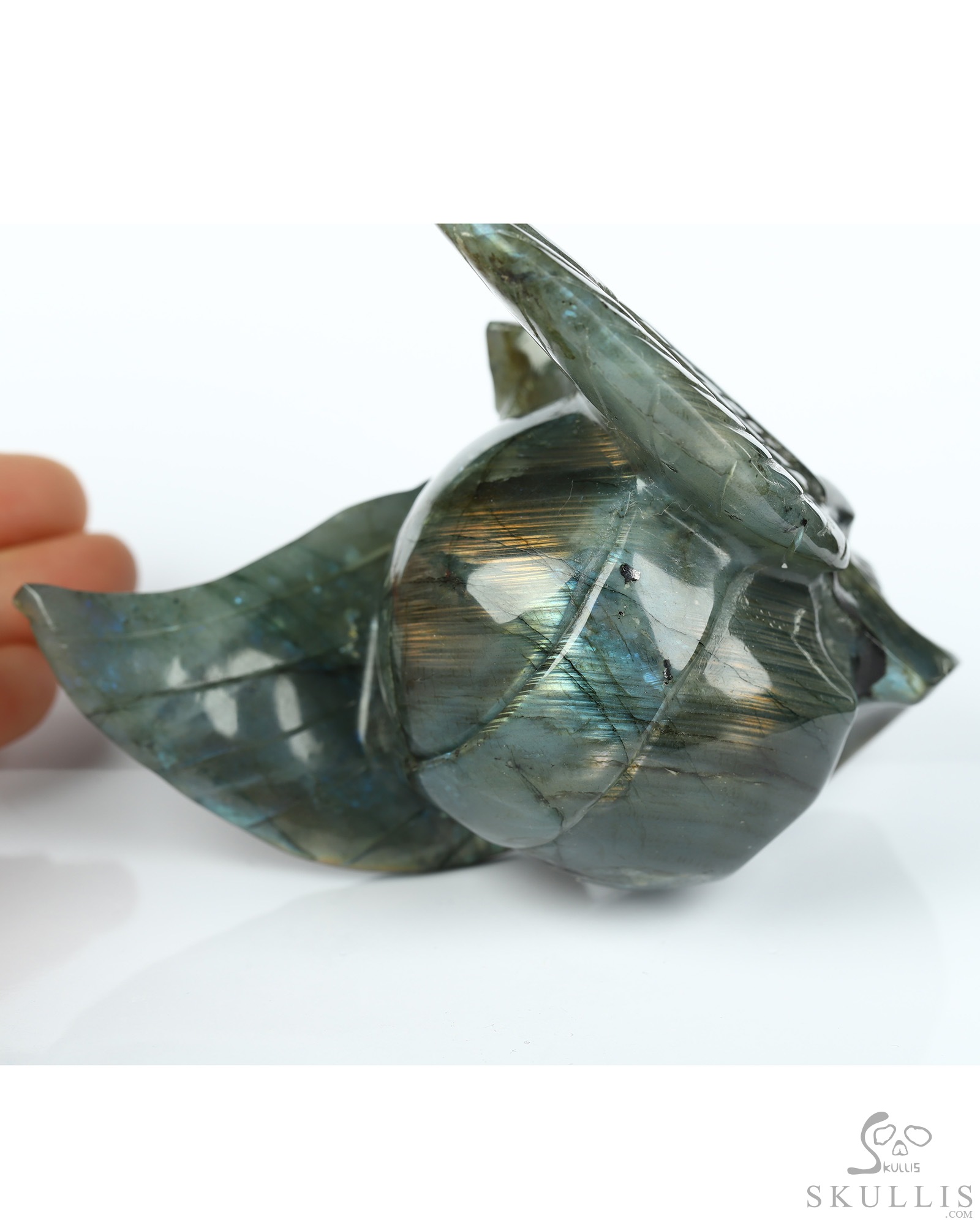 3.3" Labradorite Hand Carved Guardian Crystal Skull Sculpture, Crystal Healing 3.3" Labradorite Hand Carved Guardian Crystal Skull Sculpture, Crystal Healing