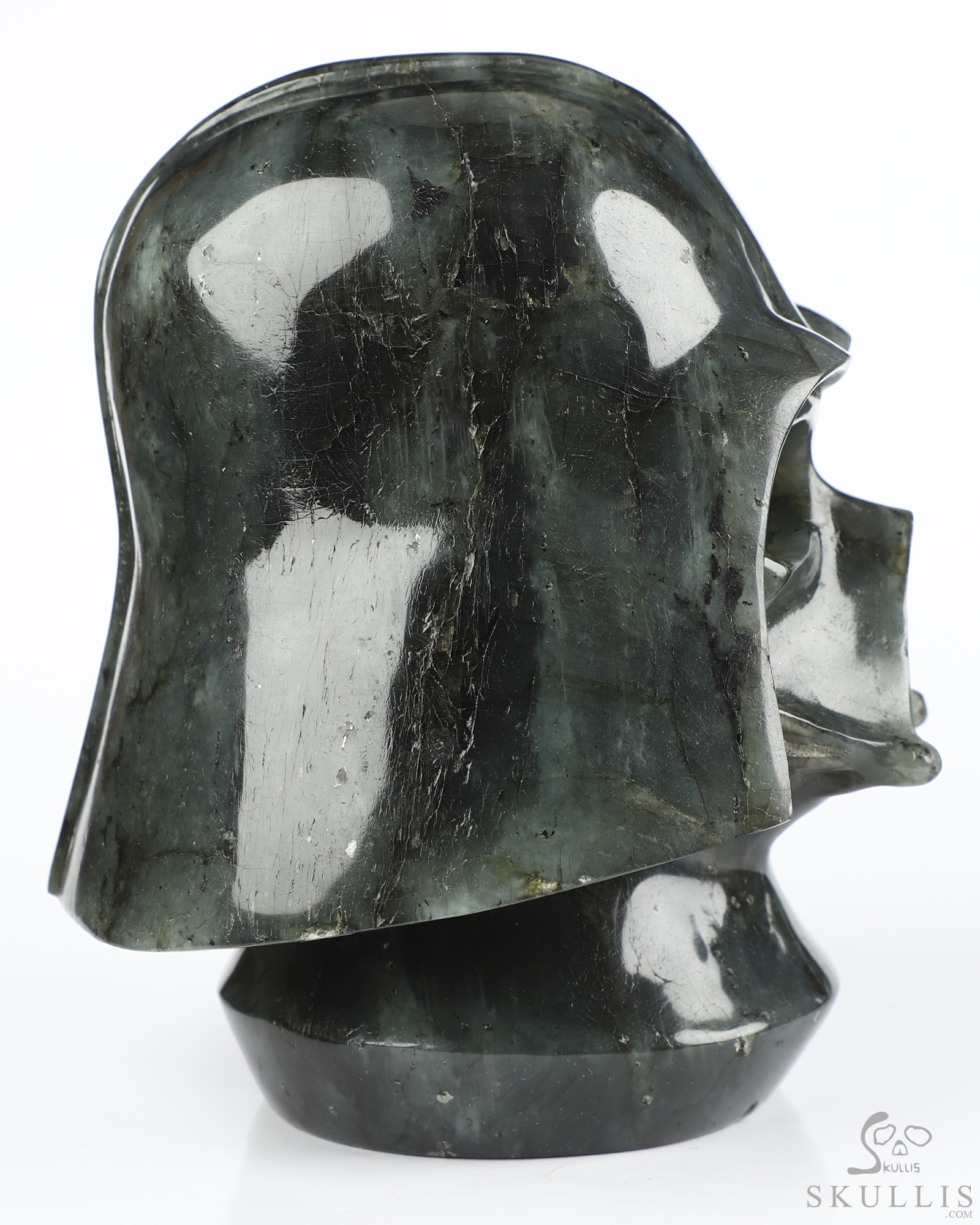 5.9" Labradorite Hand Carved Crystal Skull Fine Art Sculpture, Crystal Healing 5.9" Labradorite Hand Carved Crystal Skull Fine Art Sculpture, Crystal Healing