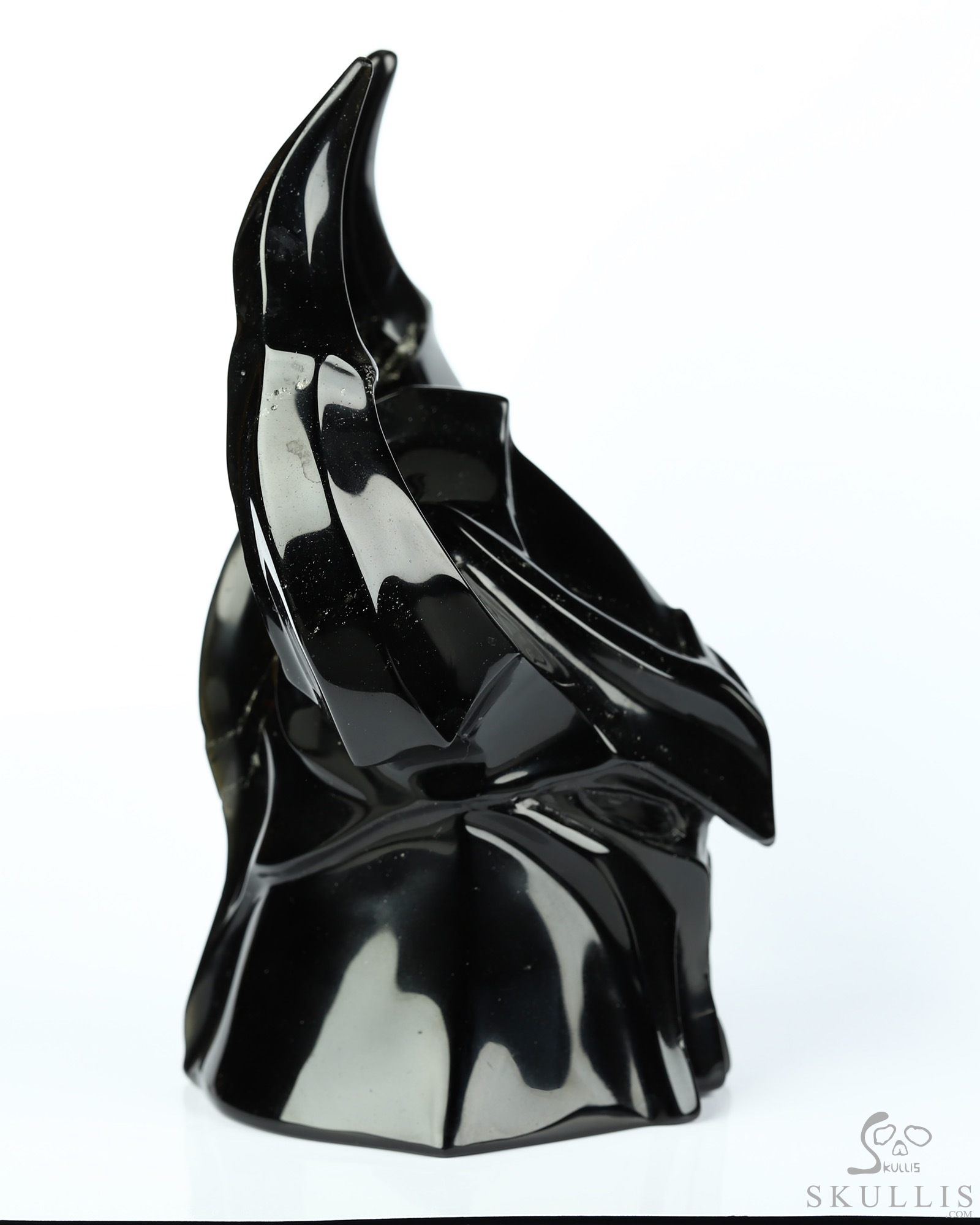 5.6" Black Obsidian Hand Carved Crystal Fine Art Sculpture, Crystal Healing 5.6" Black Obsidian Hand Carved Crystal Fine Art Sculpture, Crystal Healing