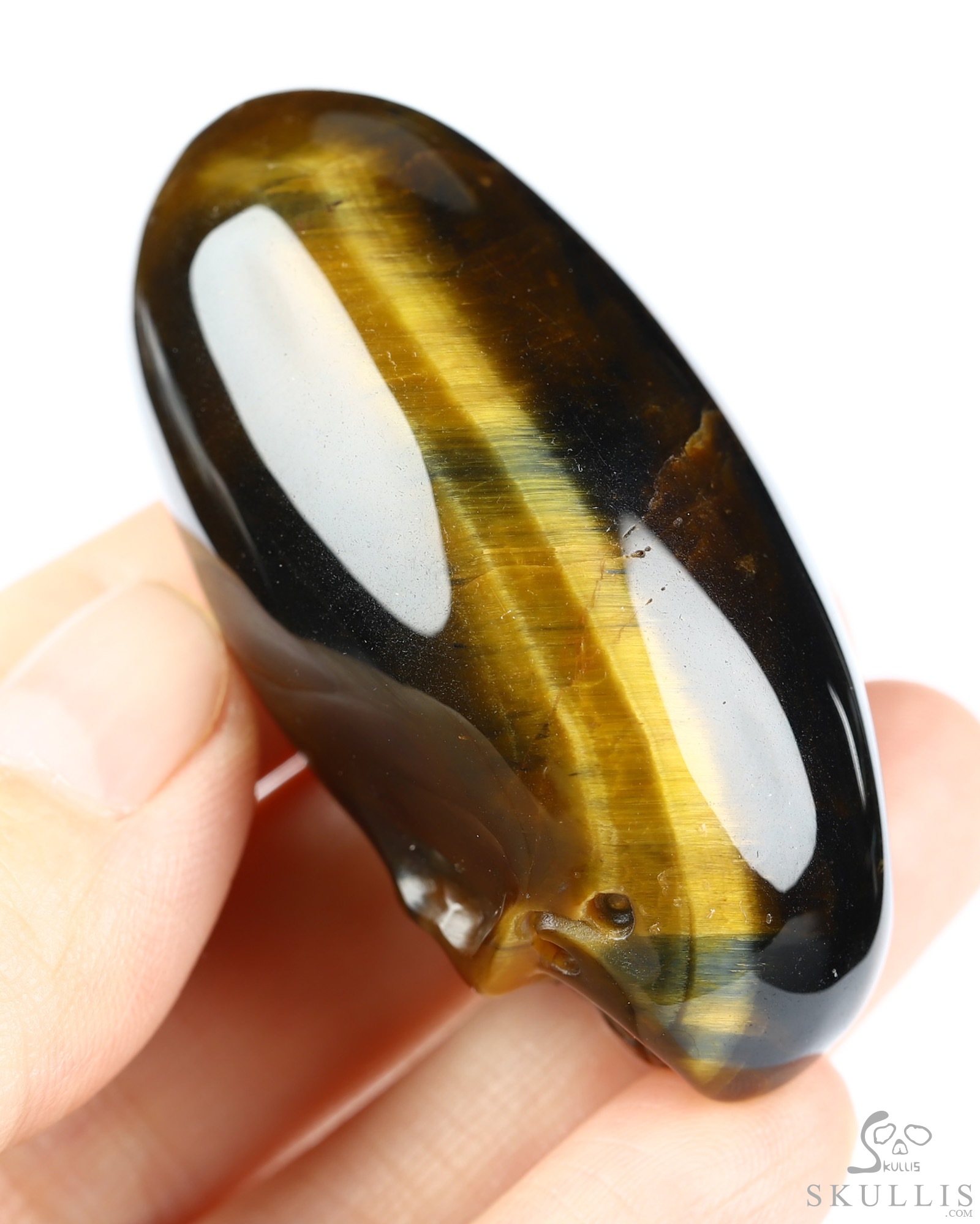 2.0" Gold Tiger's Eye Hand Carved Incan Crystal Skull Sculpture, Crystal Healing 2.0" Gold Tiger's Eye Hand Carved Incan Crystal Skull Sculpture, Crystal Healing
