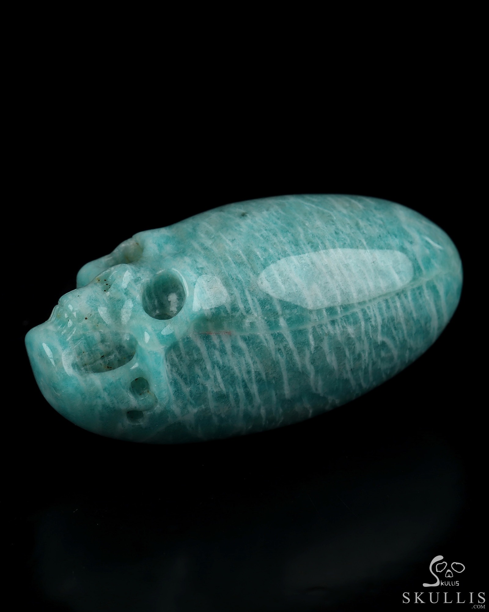 2.0" Madagascar Amazonite Hand Carved Incan Crystal Skull Sculpture, Crystal Healing 2.0" Madagascar Amazonite Hand Carved Incan Crystal Skull Sculpture, Crystal Healing