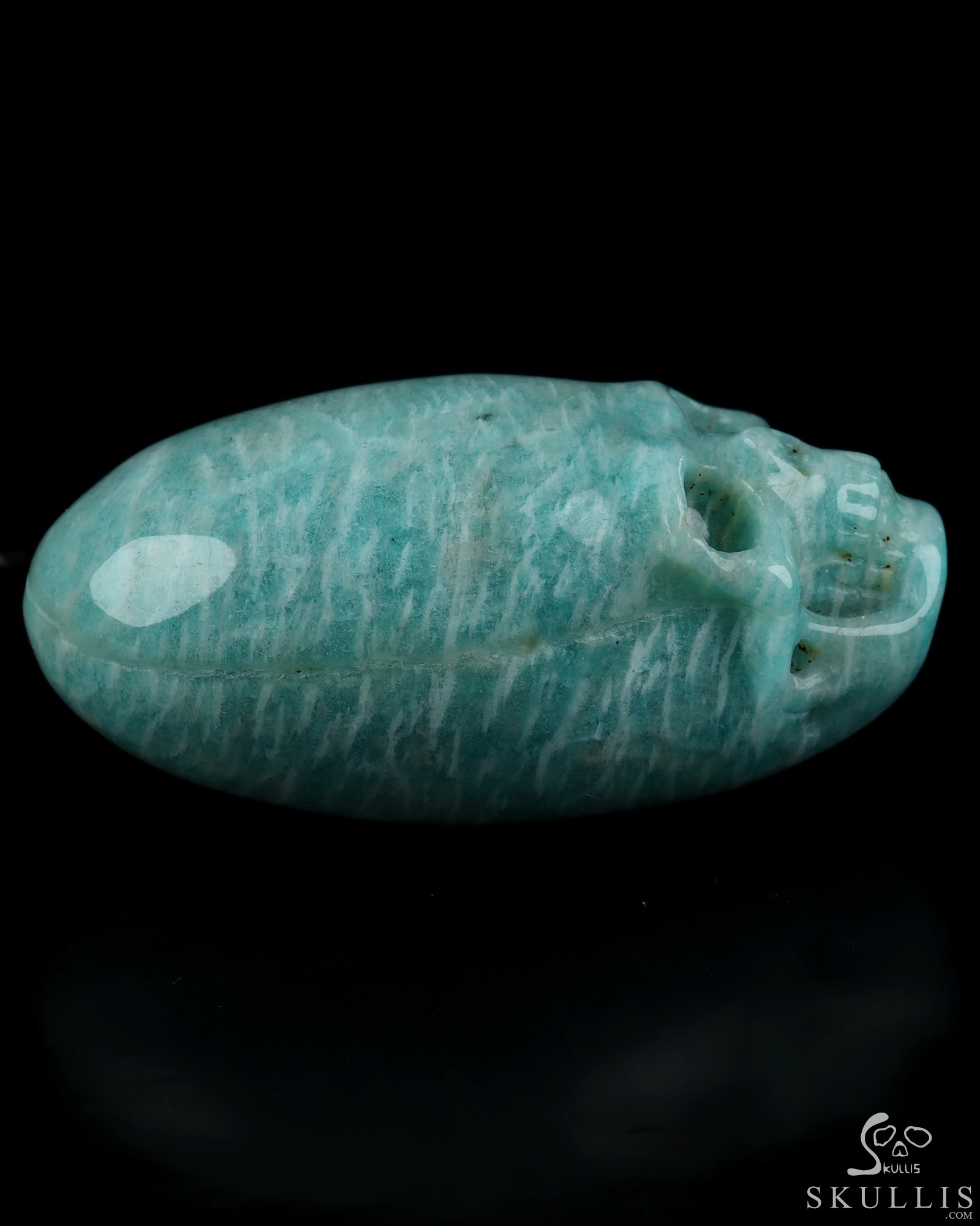 2.0" Madagascar Amazonite Hand Carved Incan Crystal Skull Sculpture, Crystal Healing 2.0" Madagascar Amazonite Hand Carved Incan Crystal Skull Sculpture, Crystal Healing