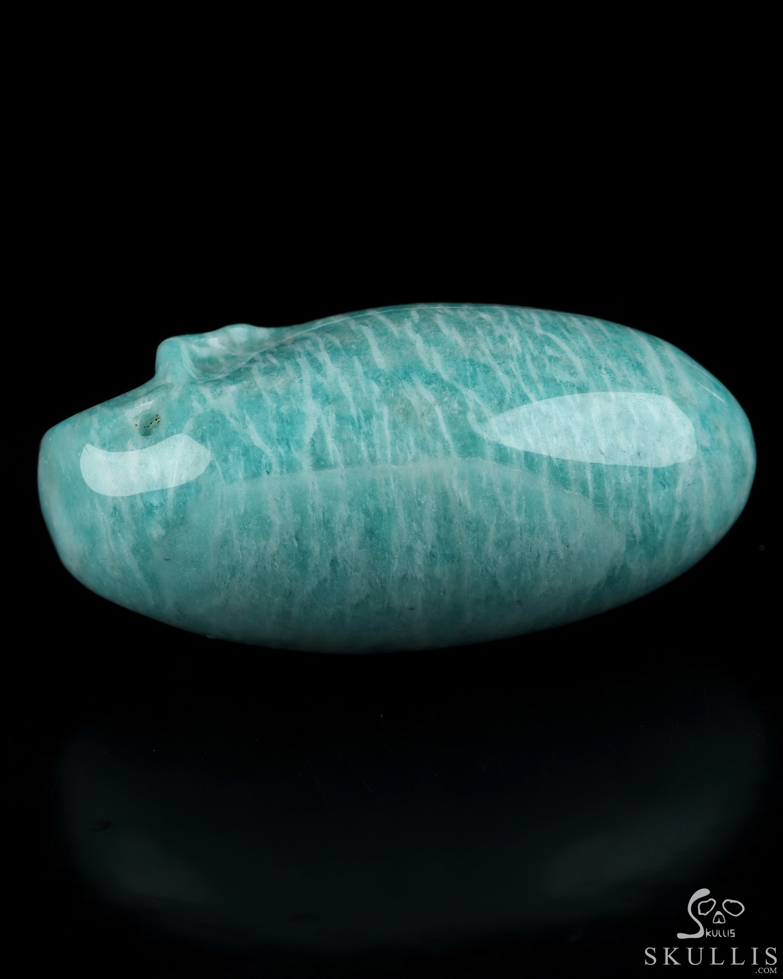2.0" Madagascar Amazonite Hand Carved Incan Crystal Skull Sculpture, Crystal Healing 2.0" Madagascar Amazonite Hand Carved Incan Crystal Skull Sculpture, Crystal Healing
