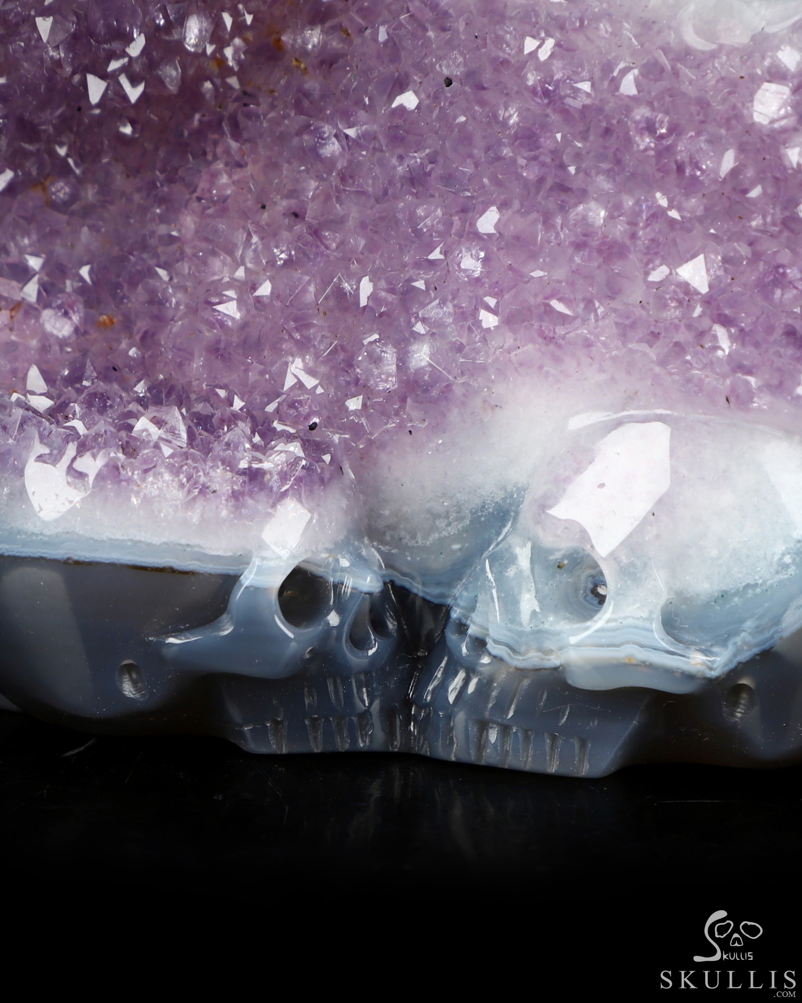 July 20, 2026 ACSAD (A Crystal Skull a Day) - Shadow & Starlight - 9.2" Carved Agate Amethyst Geode Dragon And Crystal Skull Fine Art Sculpture, Crystal Healing July 20, 2026 ACSAD (A Crystal Skull a Day) - Shadow & Starlight - 9.2" Carved Agate Amethyst Geode Dragon And Crystal Skull Fine Art Sculpture, Crystal Healing