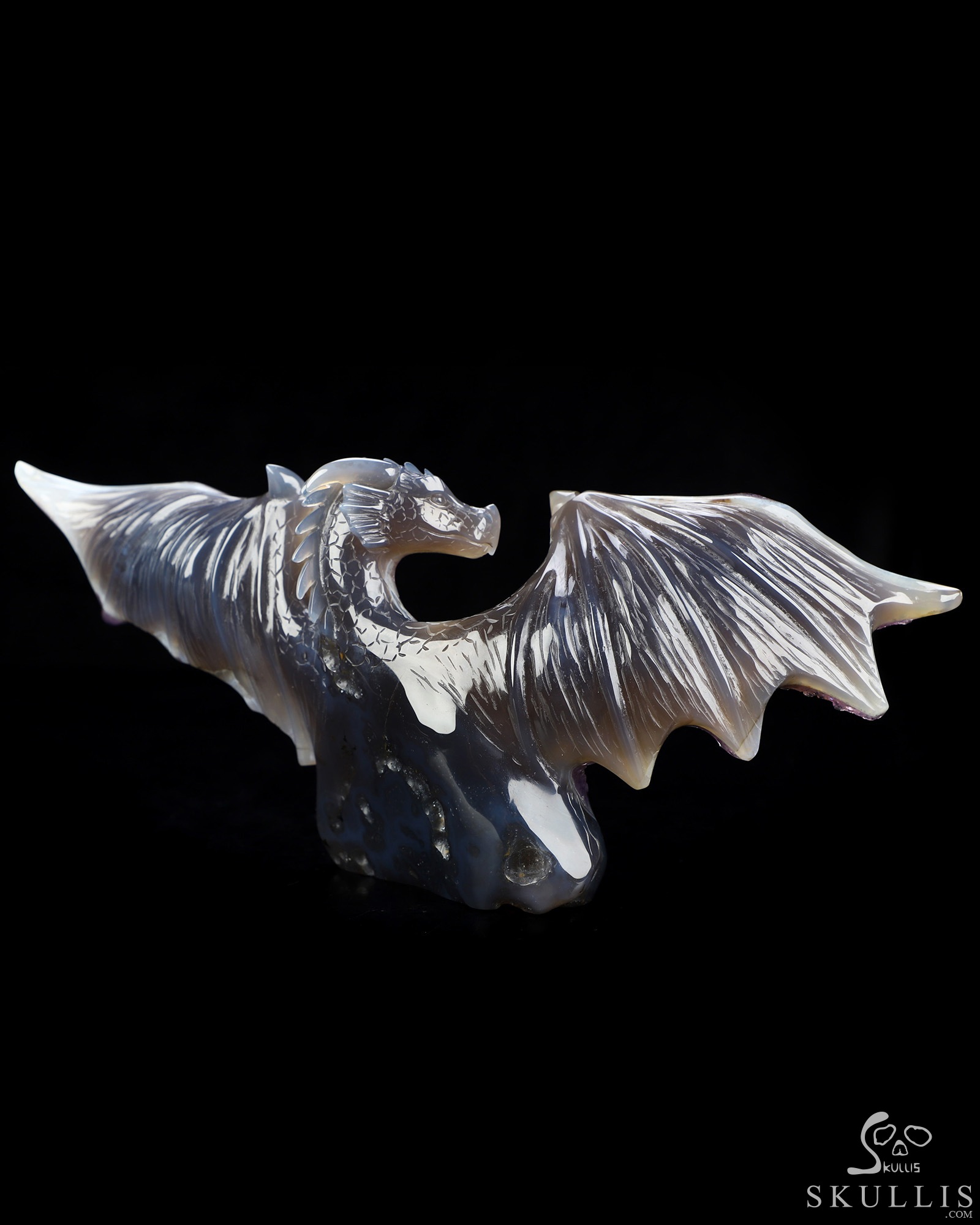 July 20, 2026 ACSAD (A Crystal Skull a Day) - Shadow & Starlight - 9.2" Carved Agate Amethyst Geode Dragon And Crystal Skull Fine Art Sculpture, Crystal Healing July 20, 2026 ACSAD (A Crystal Skull a Day) - Shadow & Starlight - 9.2" Carved Agate Amethyst Geode Dragon And Crystal Skull Fine Art Sculpture, Crystal Healing
