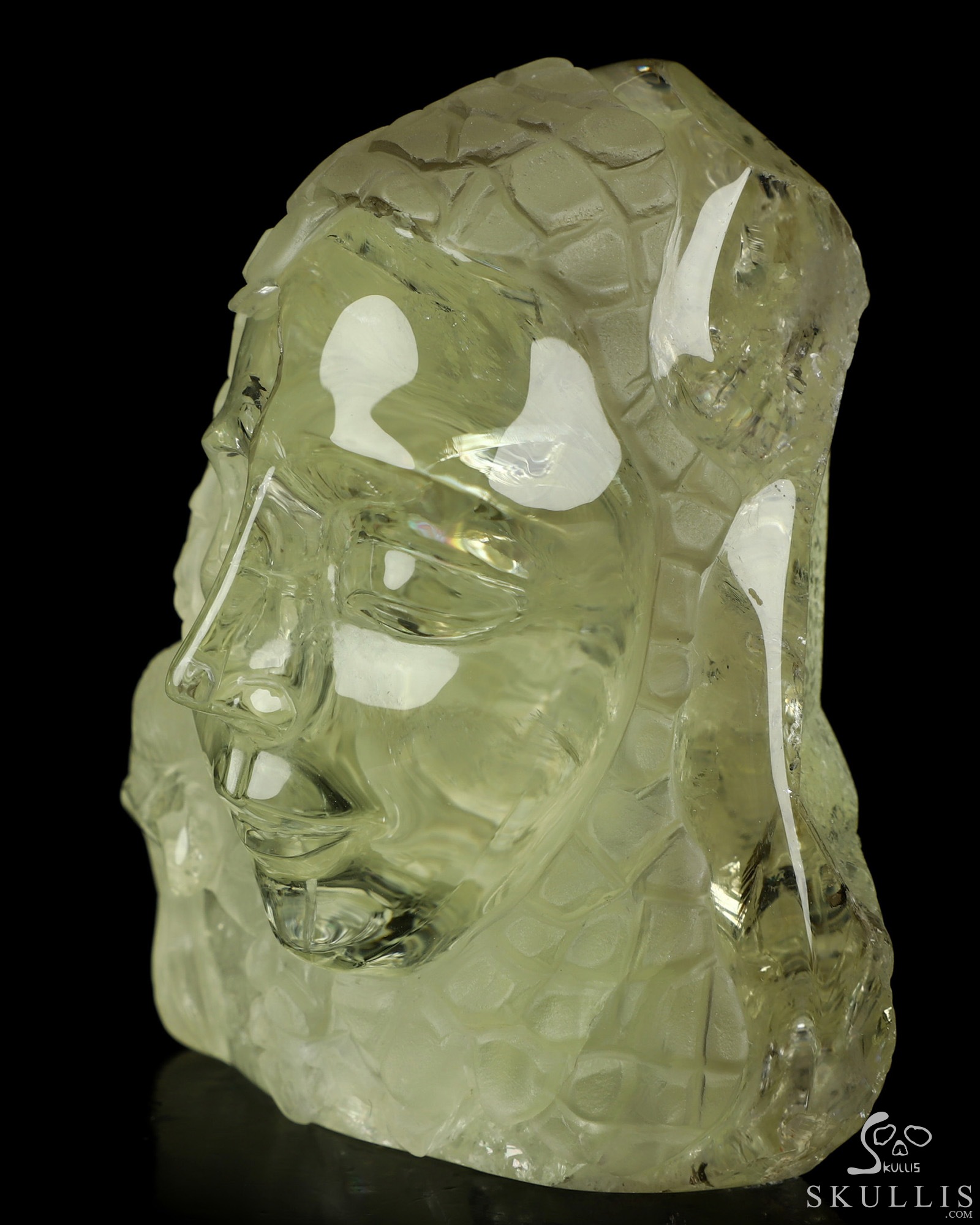 As It Is - Gemstone 3.5" Citrine Hand Carved Eagle and Crystal Skull Fine Art Sculpture, Crystal Healing As It Is - Gemstone 3.5" Citrine Hand Carved Eagle and Crystal Skull Fine Art Sculpture, Crystal Healing
