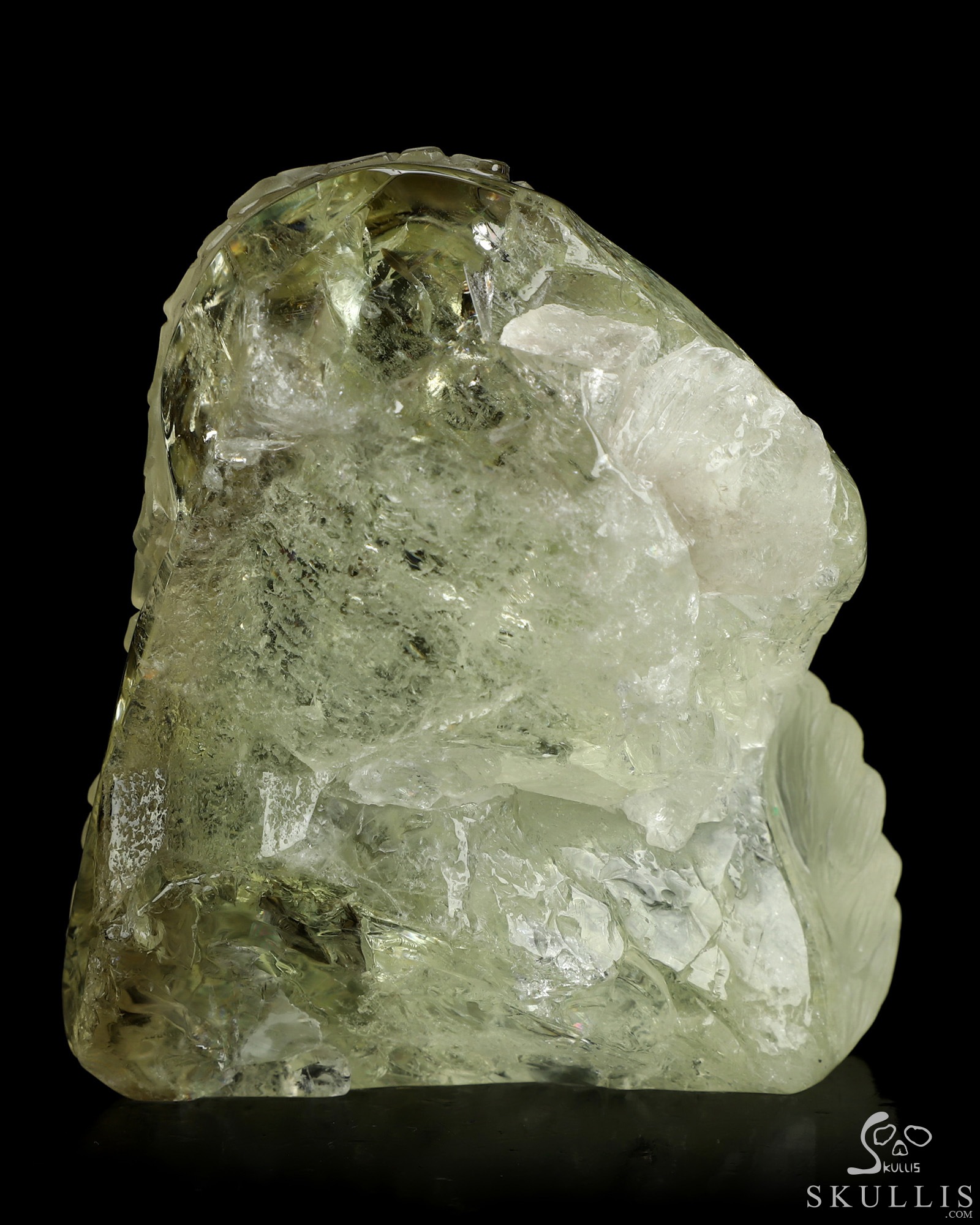 As It Is - Gemstone 3.5" Citrine Hand Carved Eagle and Crystal Skull Fine Art Sculpture, Crystal Healing As It Is - Gemstone 3.5" Citrine Hand Carved Eagle and Crystal Skull Fine Art Sculpture, Crystal Healing