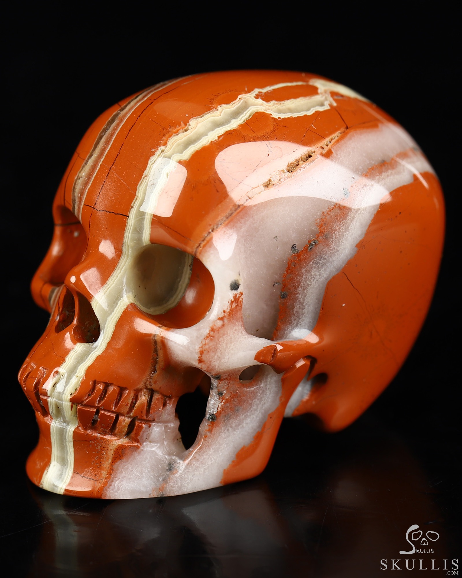 2.0" Red Jasper Hand Carved Crystal Skull, Super Realistic, Crystal Healing 2.0" Red Jasper Hand Carved Crystal Skull, Super Realistic, Crystal Healing